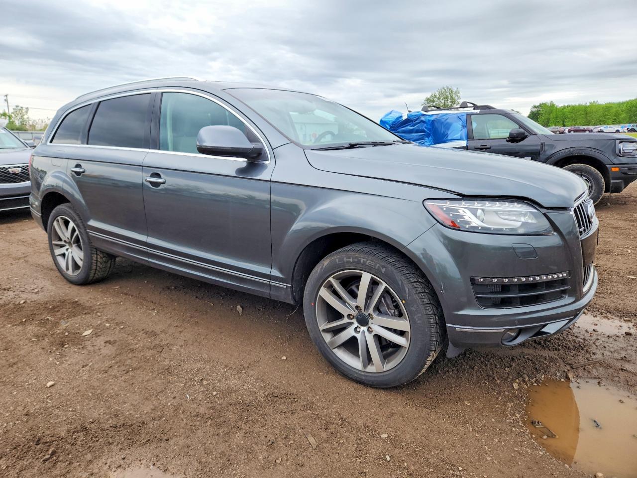2015 Audi Q7 Tdi Premium Plus Gray vin: WA1LMAFE6FD027421