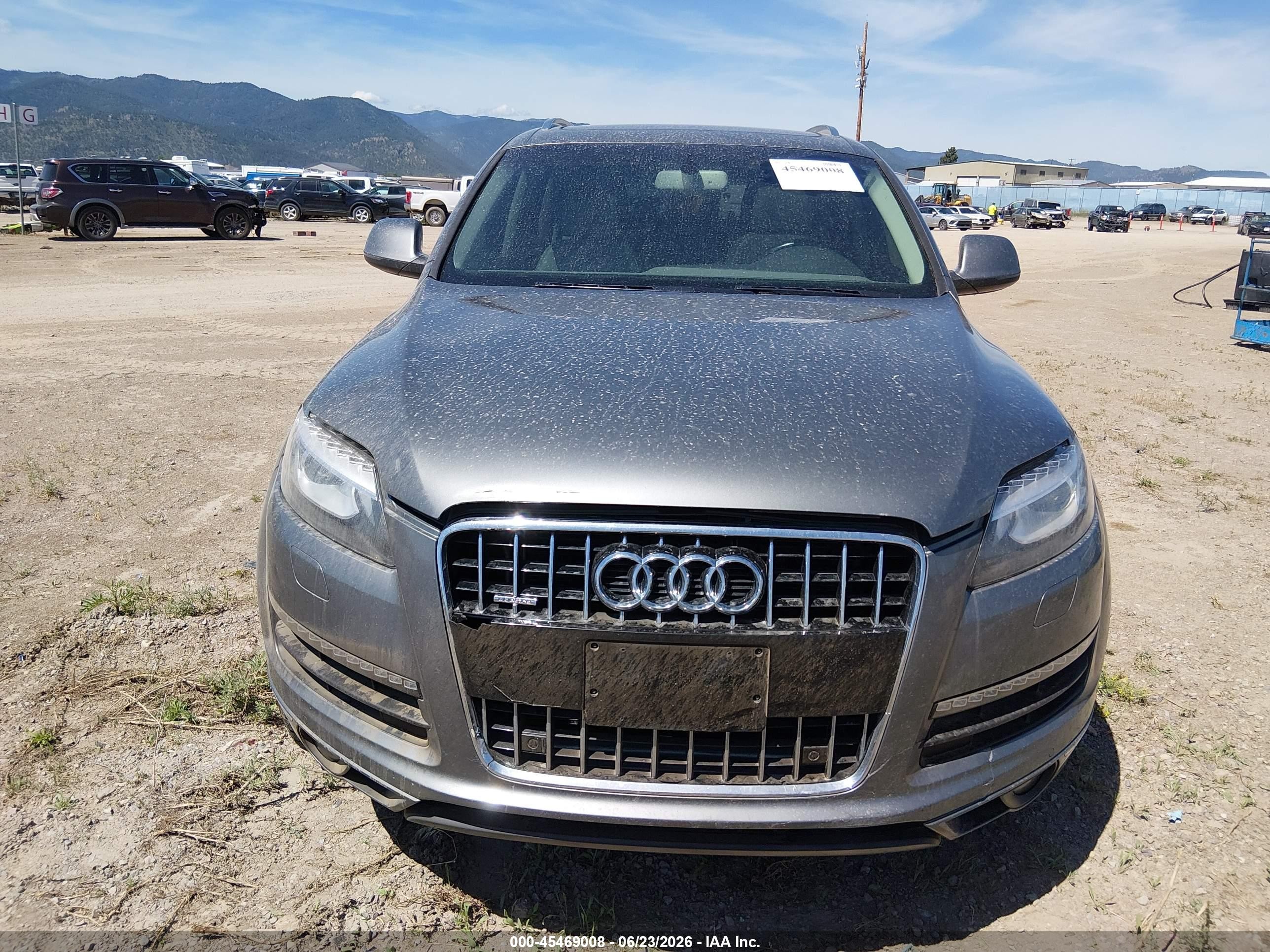 2014 Audi Q7 3.0 Tdi Premium Gray vin: WA1LMAFE7ED018628