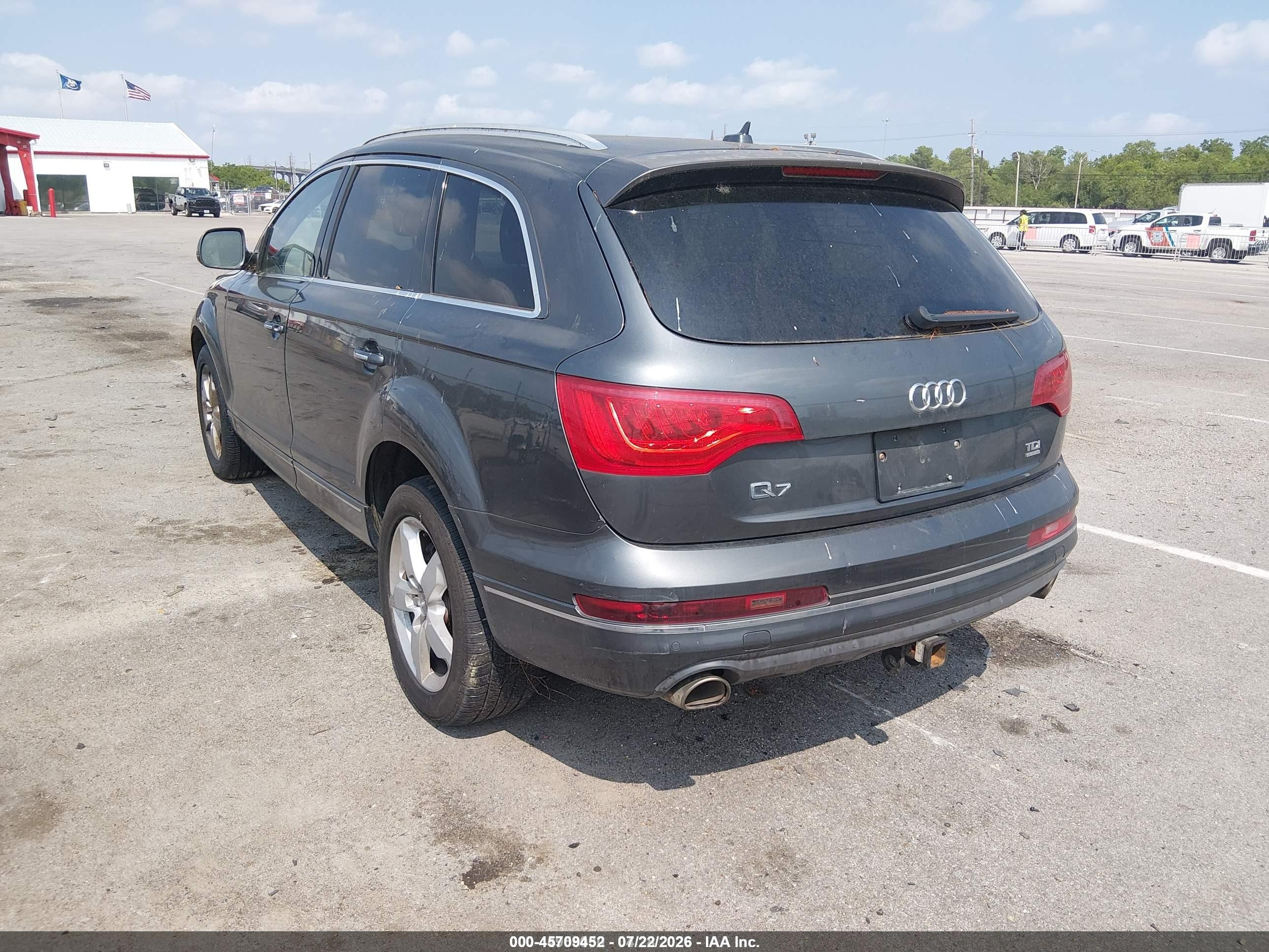 2013 Audi Q7 3.0 Tdi Premium Gray vin: WA1LMAFE9DD014451