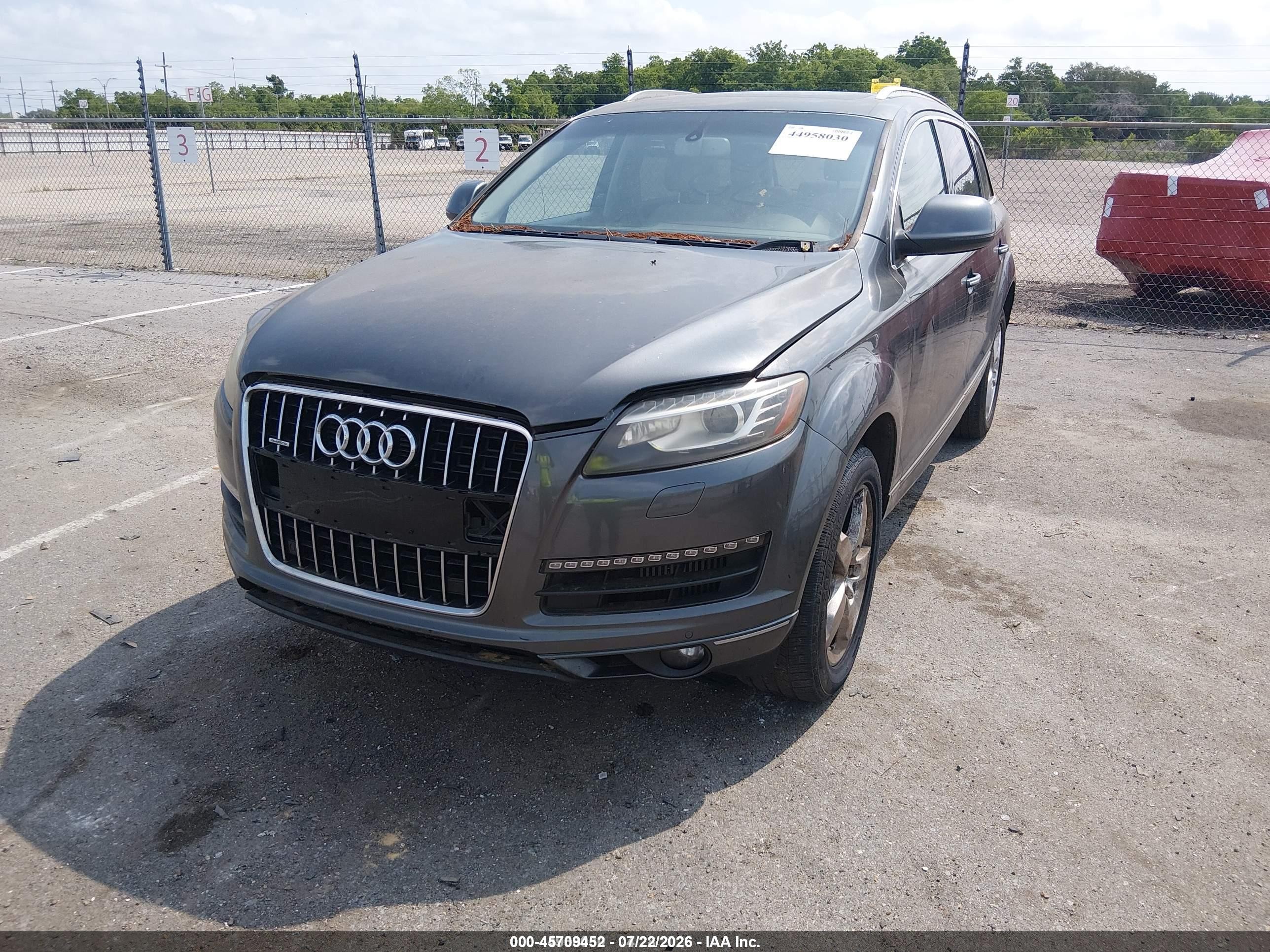 2013 Audi Q7 3.0 Tdi Premium Gray vin: WA1LMAFE9DD014451