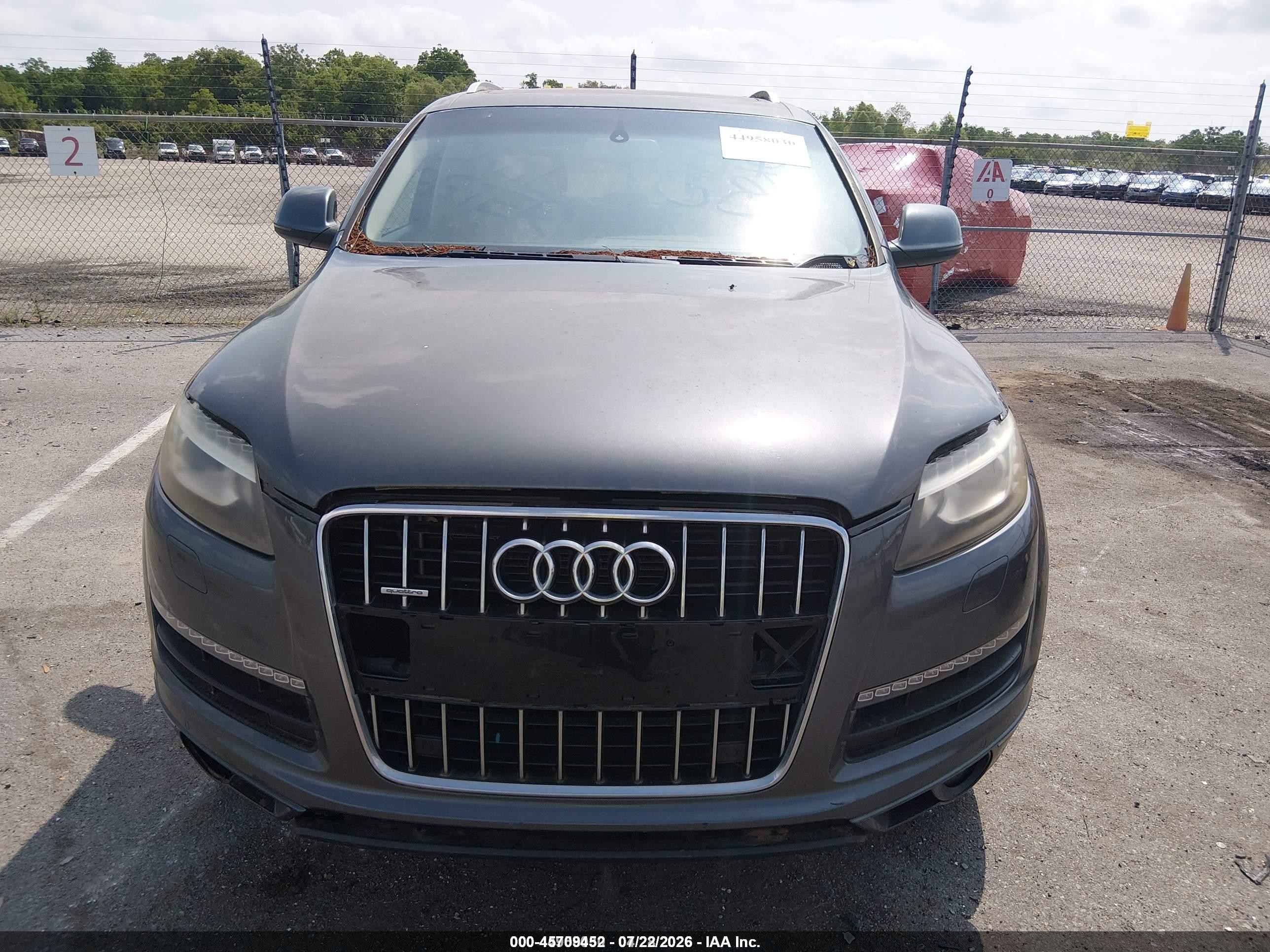 2013 Audi Q7 3.0 Tdi Premium Gray vin: WA1LMAFE9DD014451