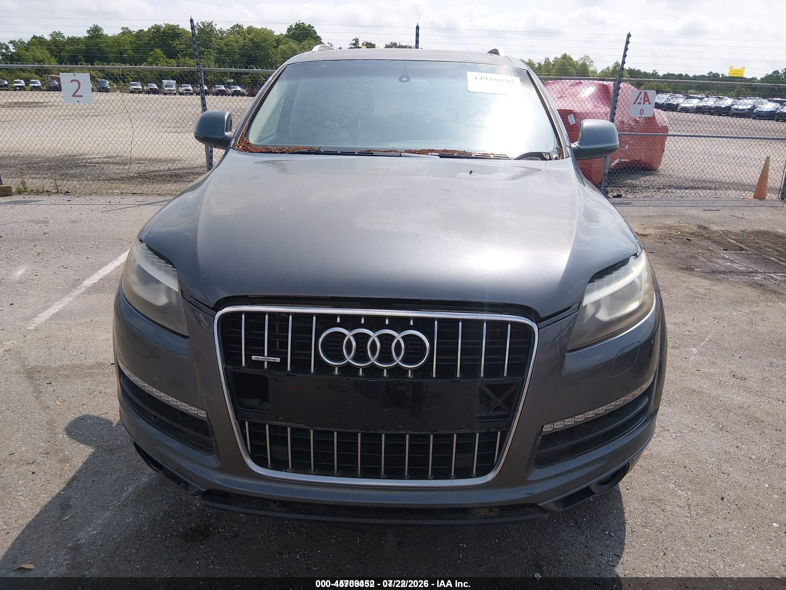 2013 Audi Q7 3.0 Tdi Premium Gray vin: WA1LMAFE9DD014451