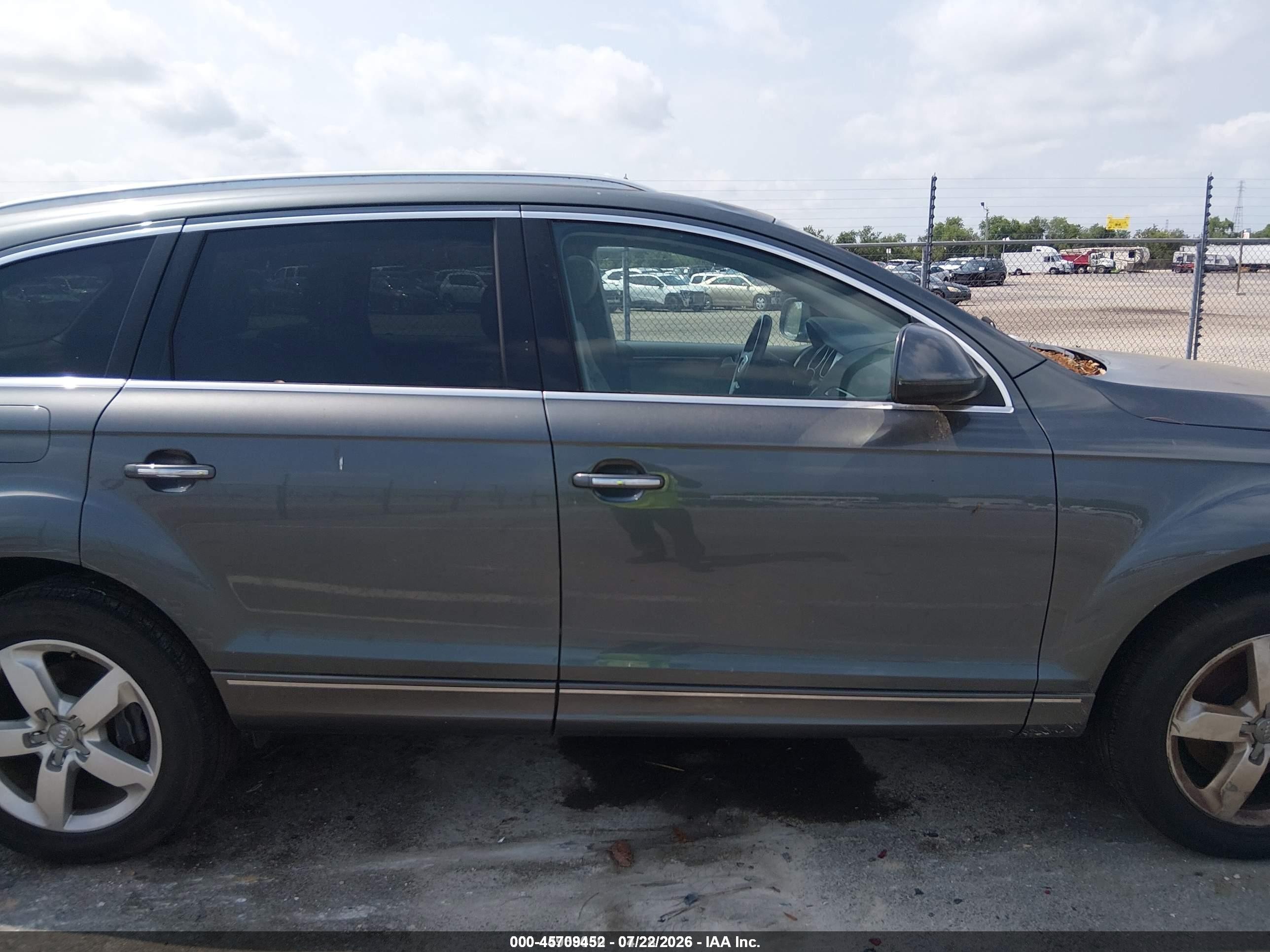 2013 Audi Q7 3.0 Tdi Premium Gray vin: WA1LMAFE9DD014451