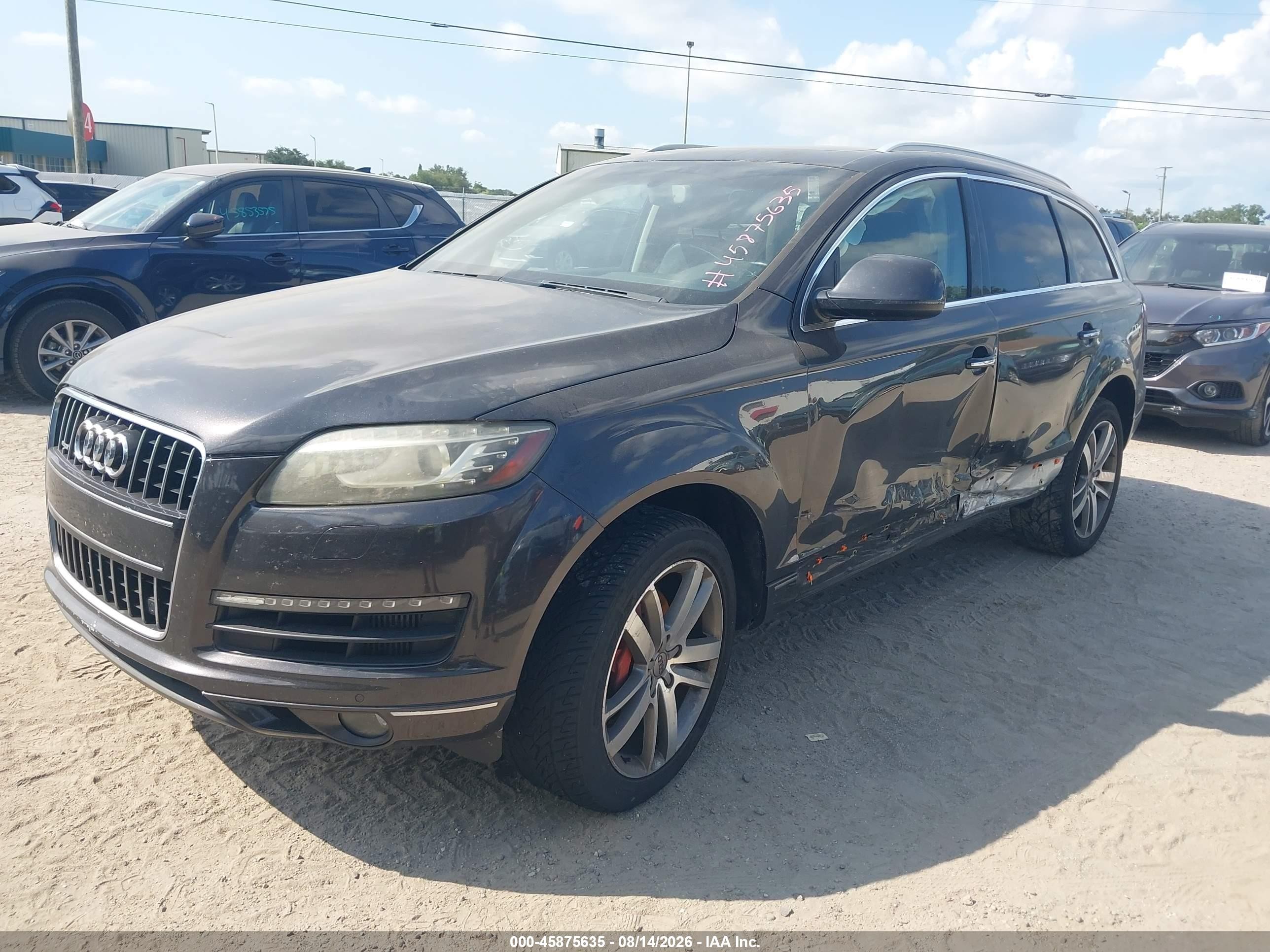 2012 Audi Q7 3.0 Tdi Premium Black vin: WA1LMAFEXCD008902