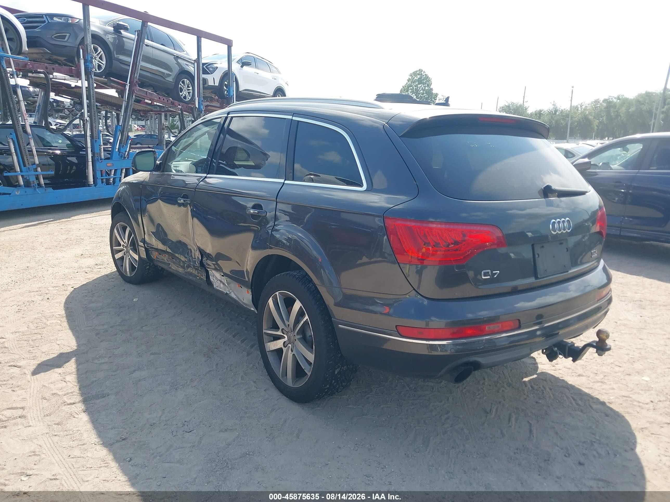2012 Audi Q7 3.0 Tdi Premium Black vin: WA1LMAFEXCD008902