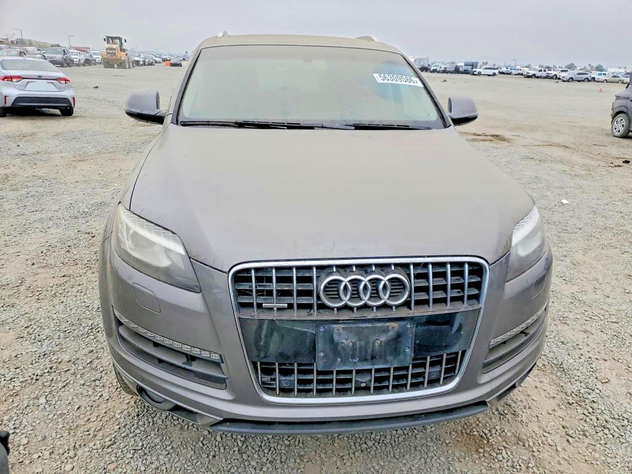 2014 Audi Q7 Premium Plus Gray vin: WA1LMAFEXED003055