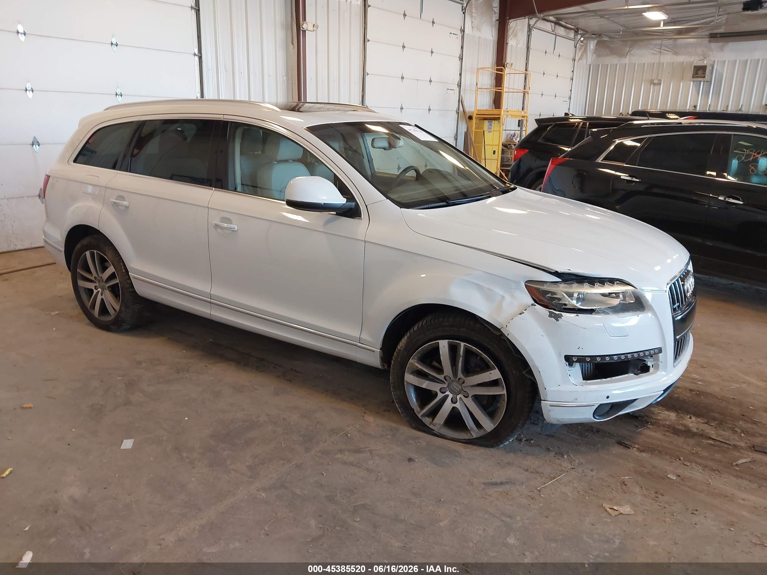 2013 Audi Q7 3.0 Tdi Premium White vin: WA1LMBFE6DD006720