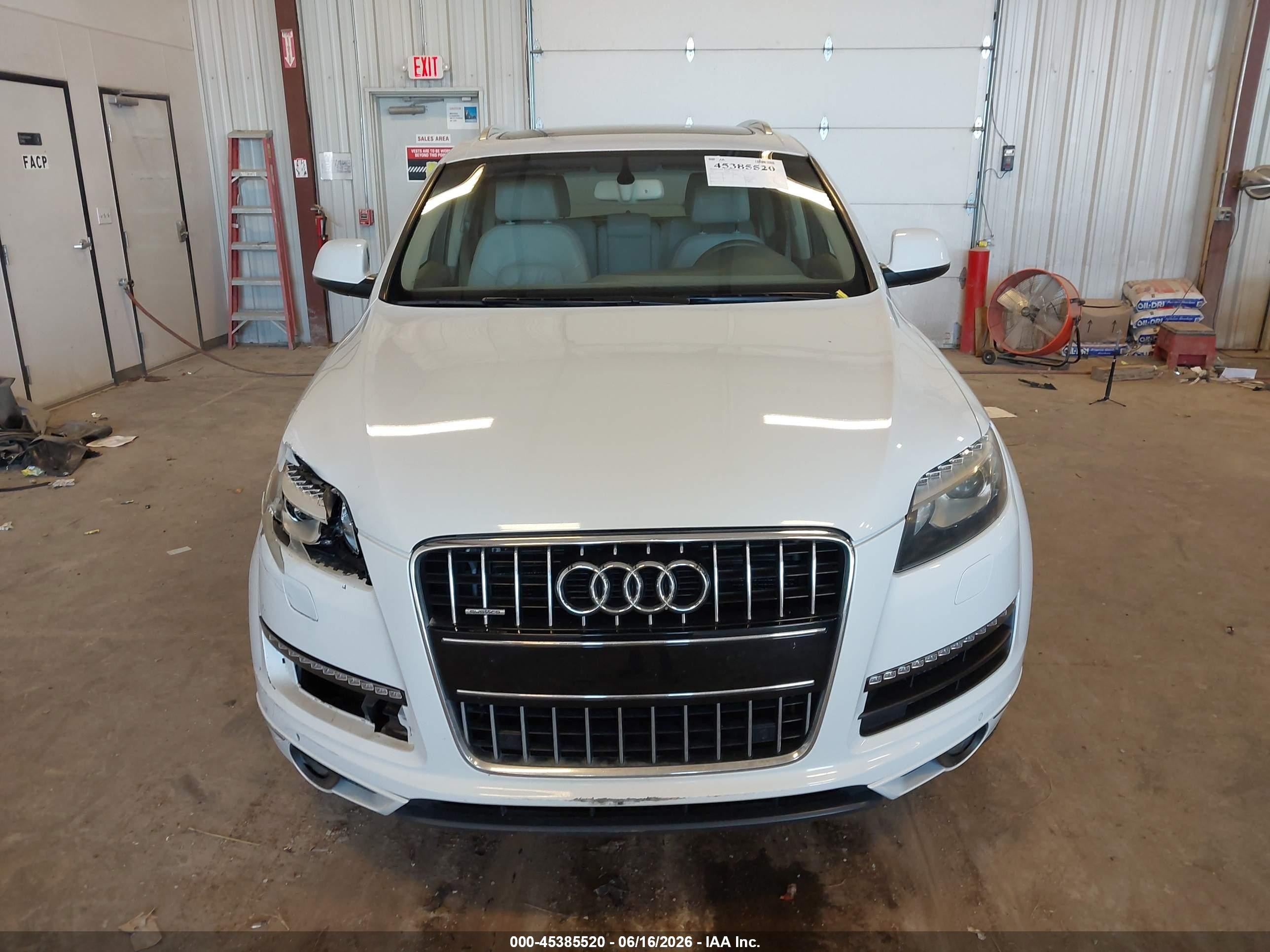 2013 Audi Q7 3.0 Tdi Premium White vin: WA1LMBFE6DD006720