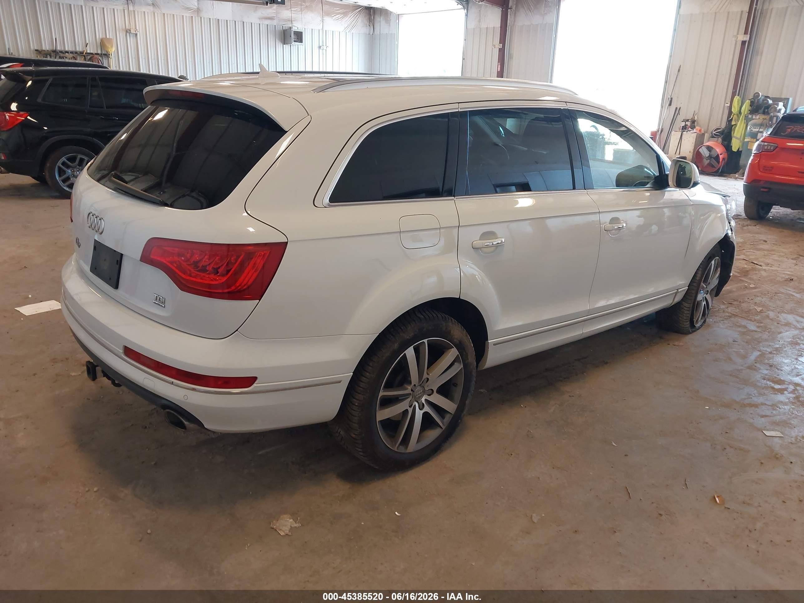 2013 Audi Q7 3.0 Tdi Premium White vin: WA1LMBFE6DD006720