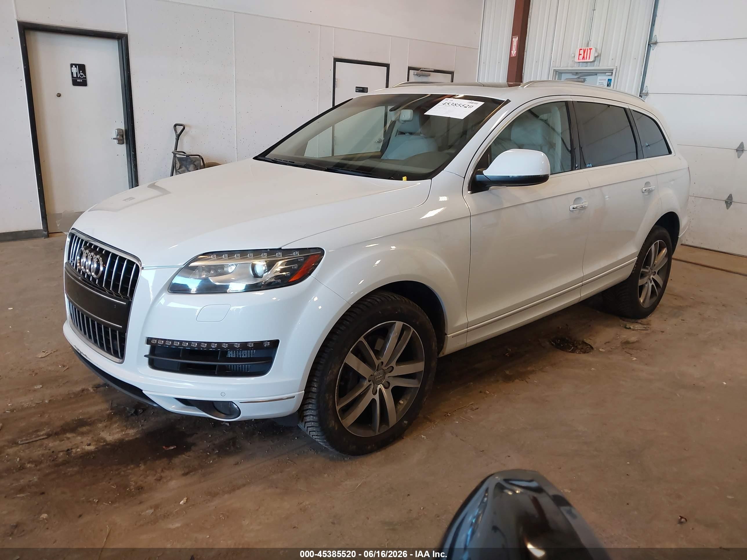 2013 Audi Q7 3.0 Tdi Premium White vin: WA1LMBFE6DD006720