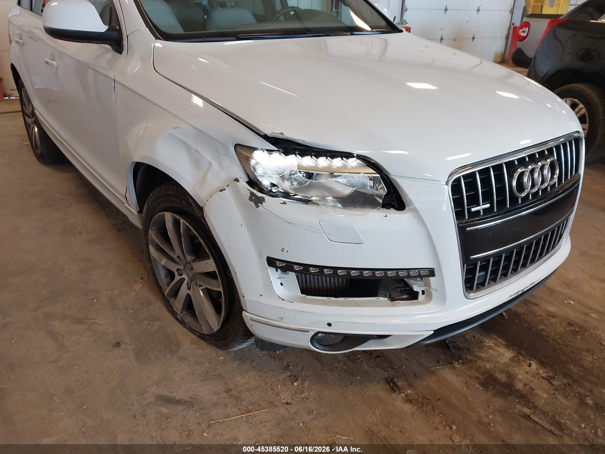 2013 Audi Q7 3.0 Tdi Premium White vin: WA1LMBFE6DD006720