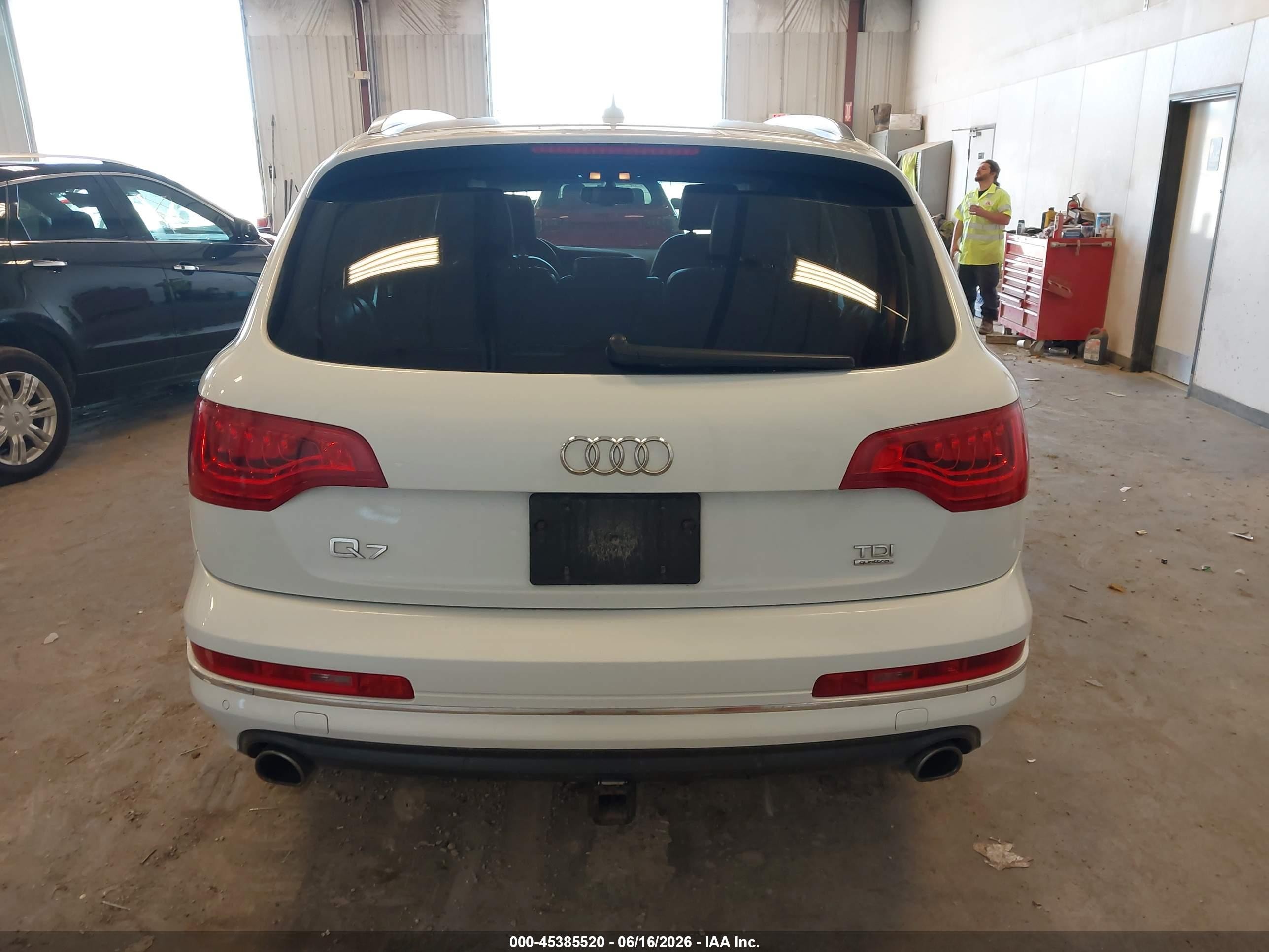 2013 Audi Q7 3.0 Tdi Premium White vin: WA1LMBFE6DD006720