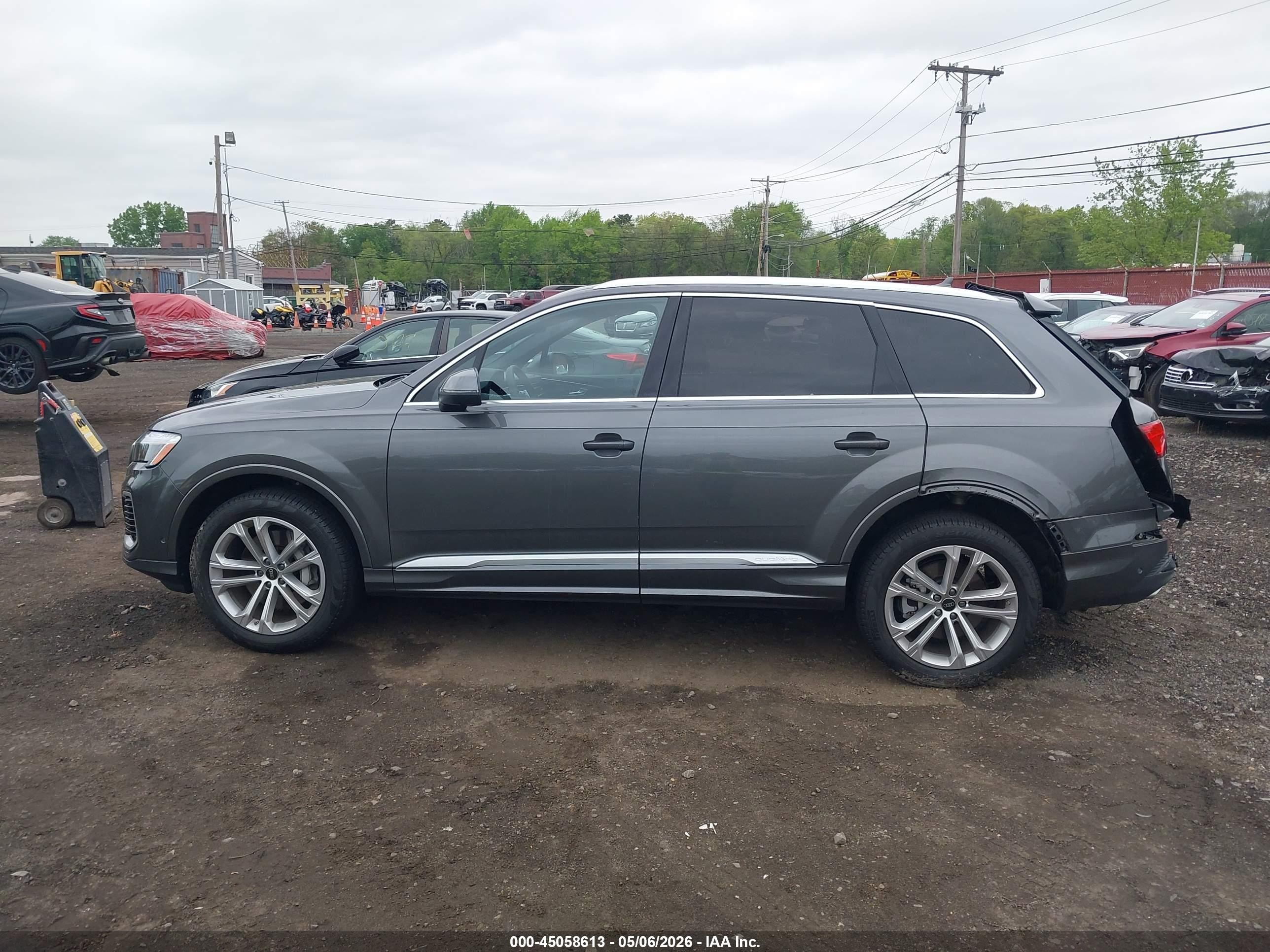 2025 Audi Q7 Premium Plus 55 Tfsi Quattro Tiptronic Gray vin: WA1LVBF72SD013062