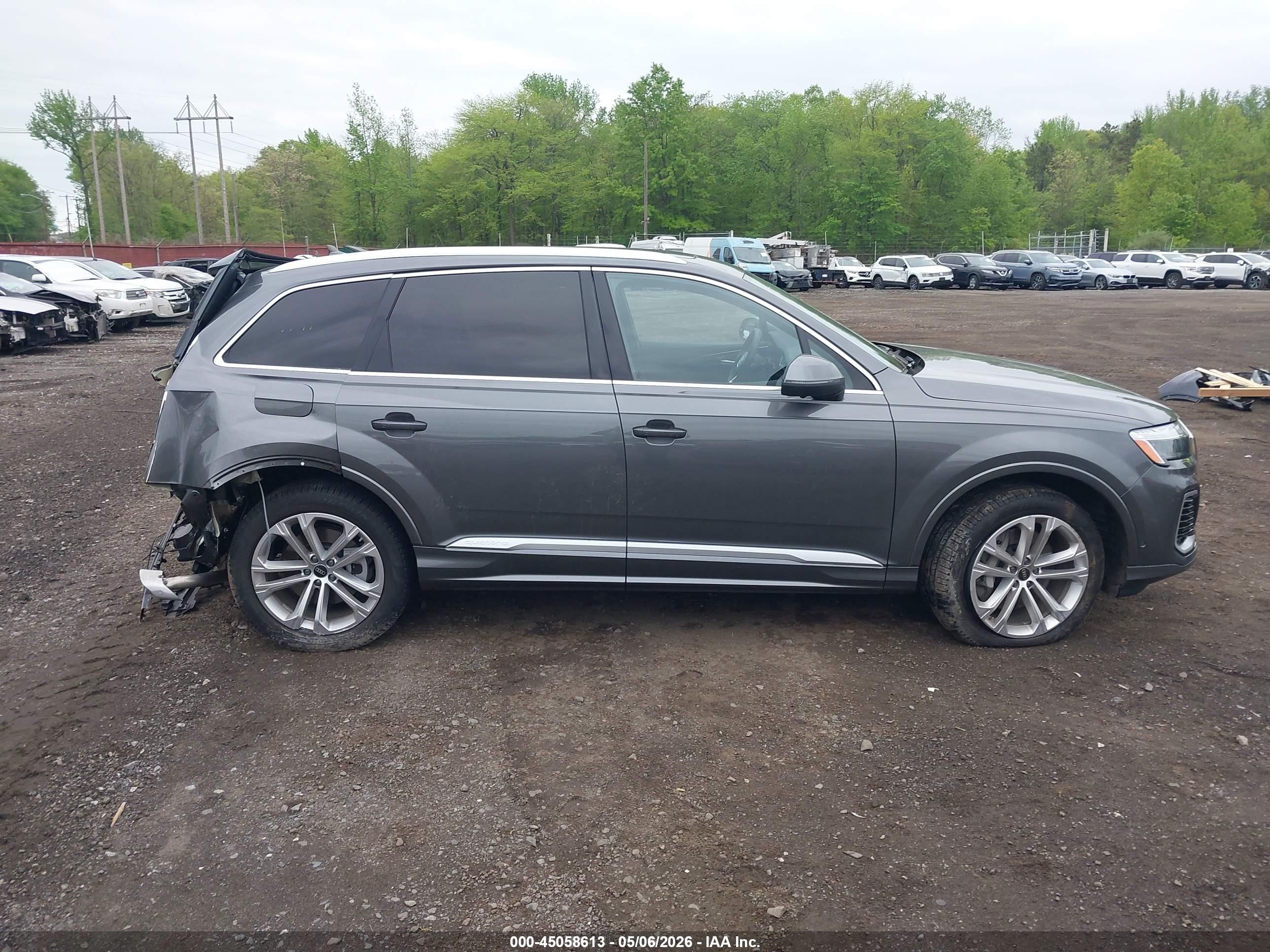 2025 Audi Q7 Premium Plus 55 Tfsi Quattro Tiptronic Gray vin: WA1LVBF72SD013062