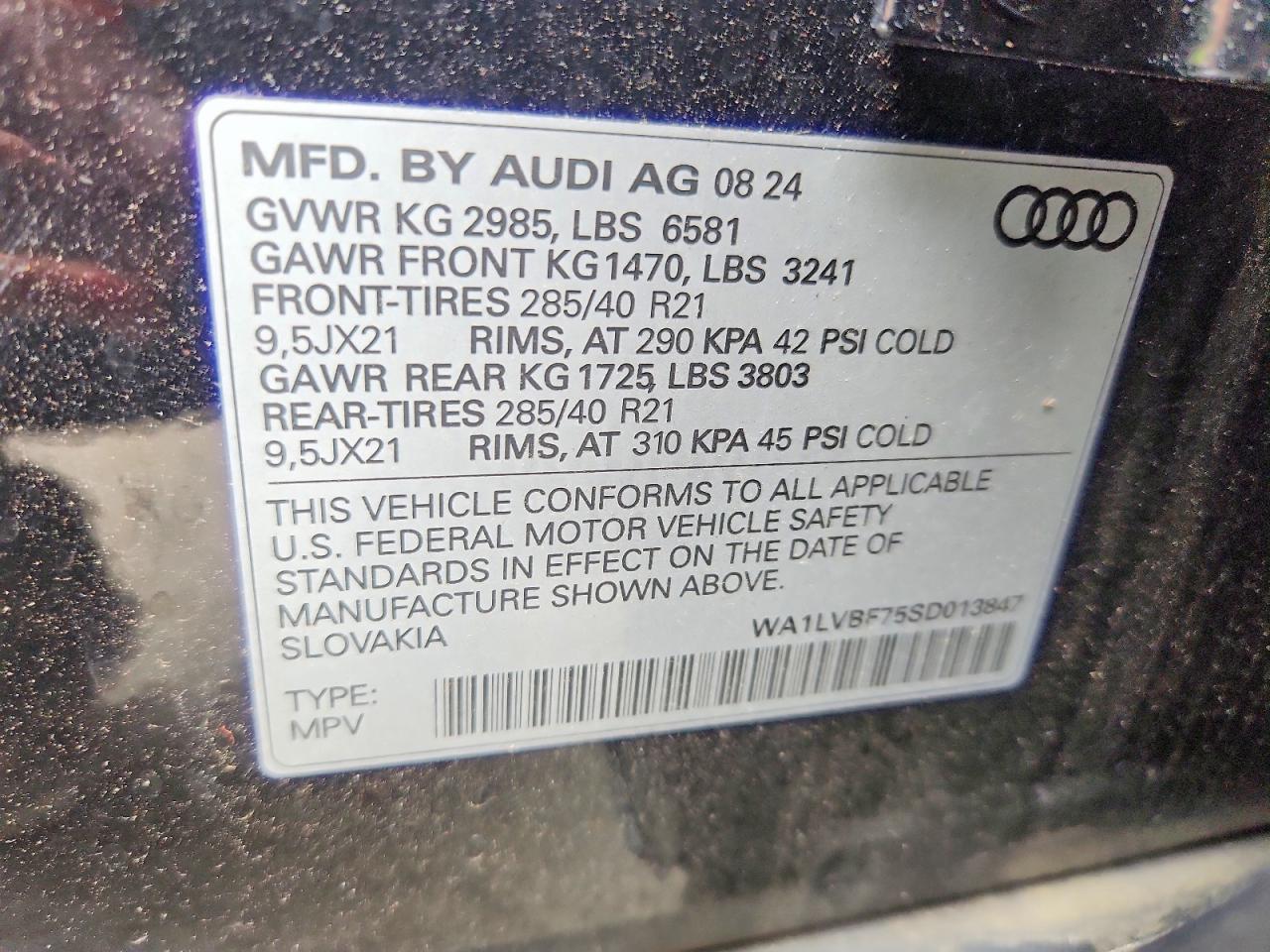 2025 Audi Q7 Premium Plus Черный vin: WA1LVBF75SD013847