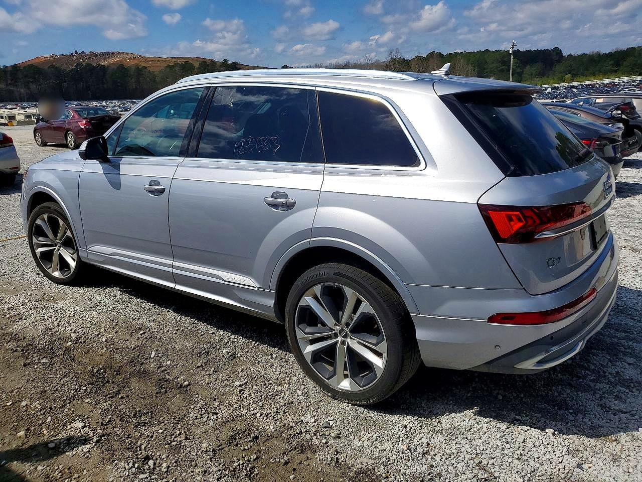 2020 Audi Q7 Premium Plus Silver vin: WA1LXAF76LD004516