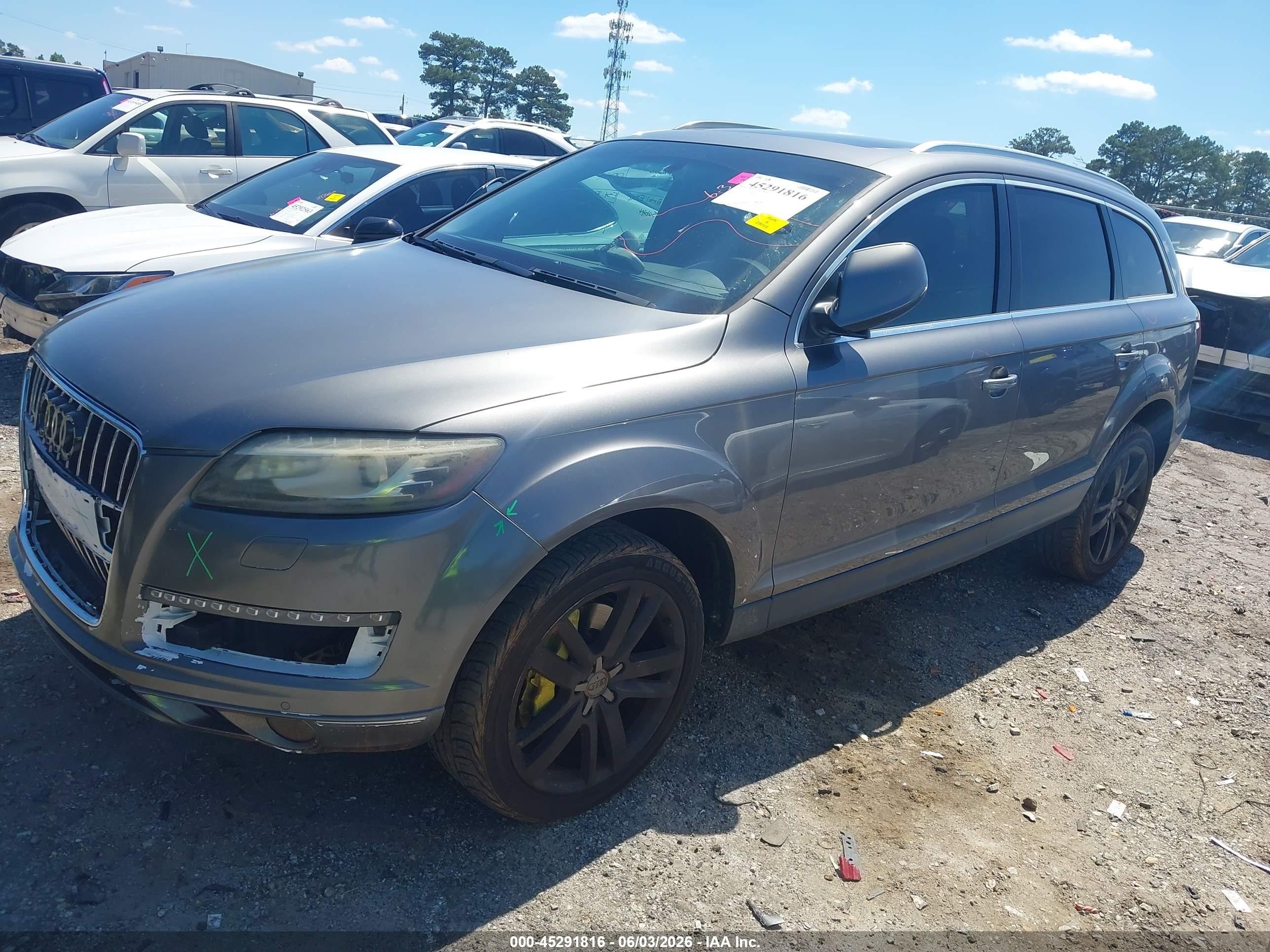 2010 Audi Q7 3.6 Premium Gray vin: WA1LYAFE3AD006488