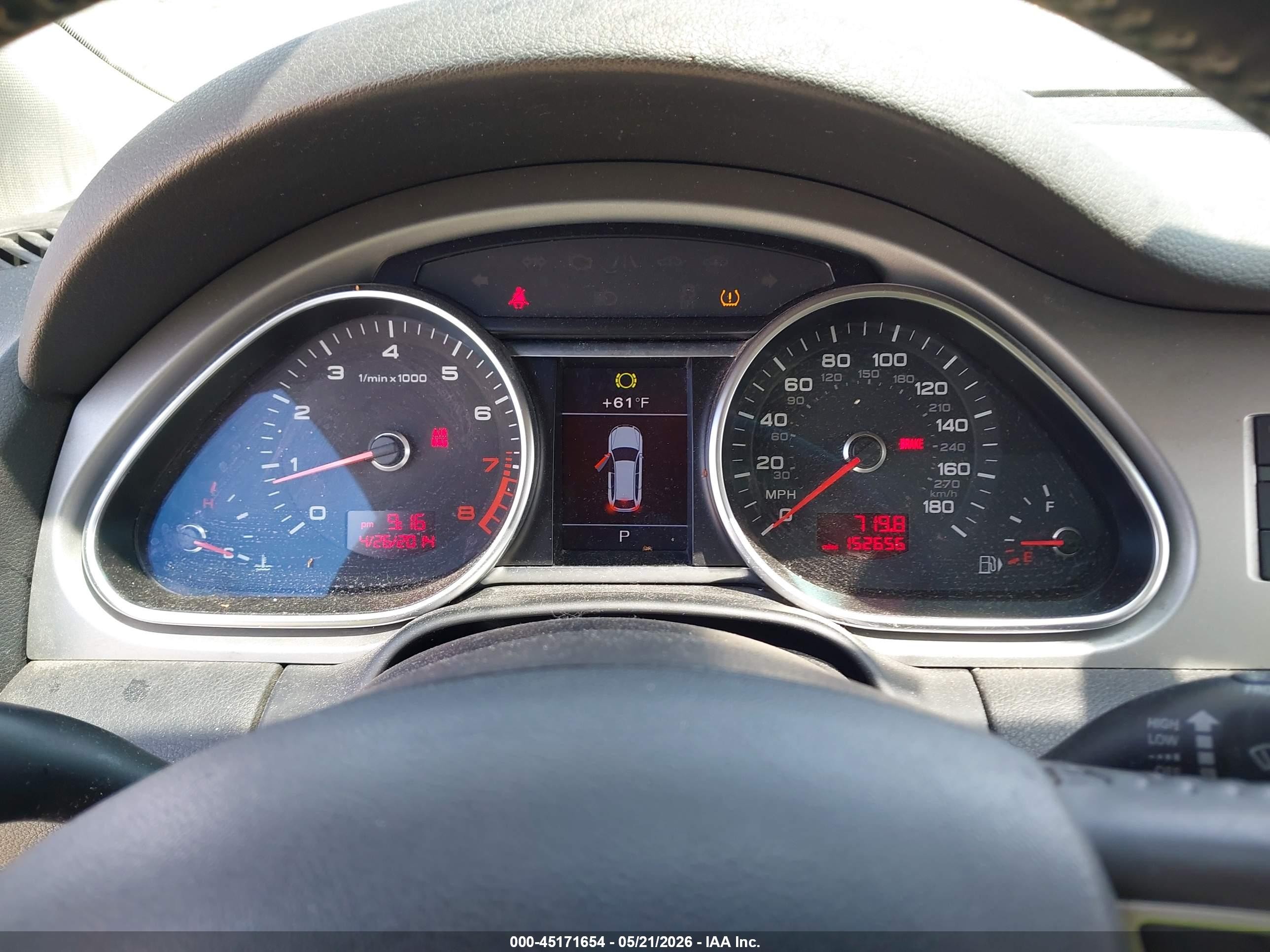 2010 Audi Q7 3.6 Premium Gray vin: WA1LYAFE9AD006978