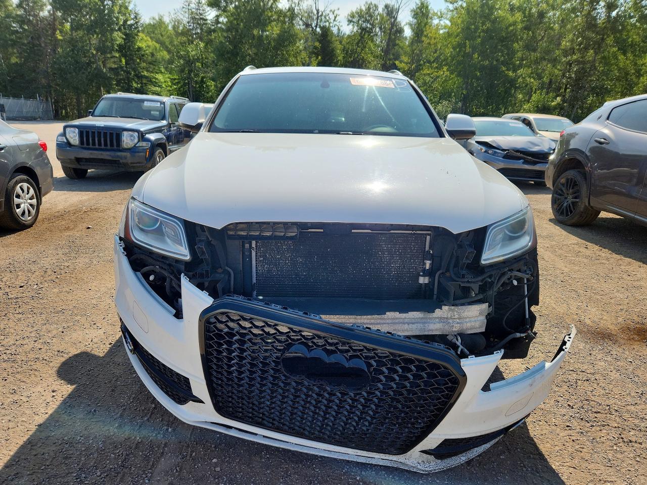 2014 Audi Q5 Progressiv White vin: WA1MFCFP3EA115502