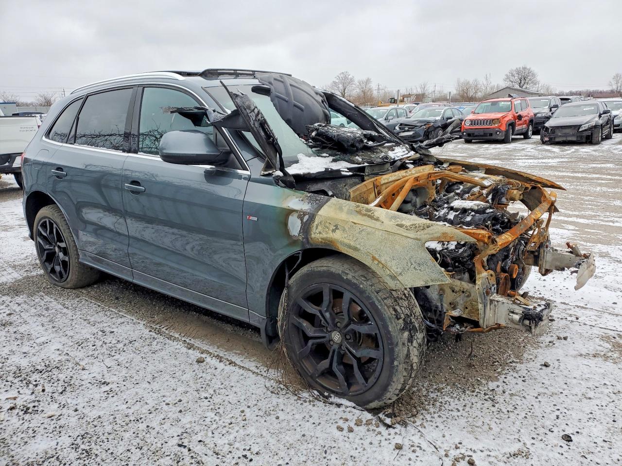 2012 Audi Q5 Premium Plus Серый vin: WA1MKCFP2CA006165