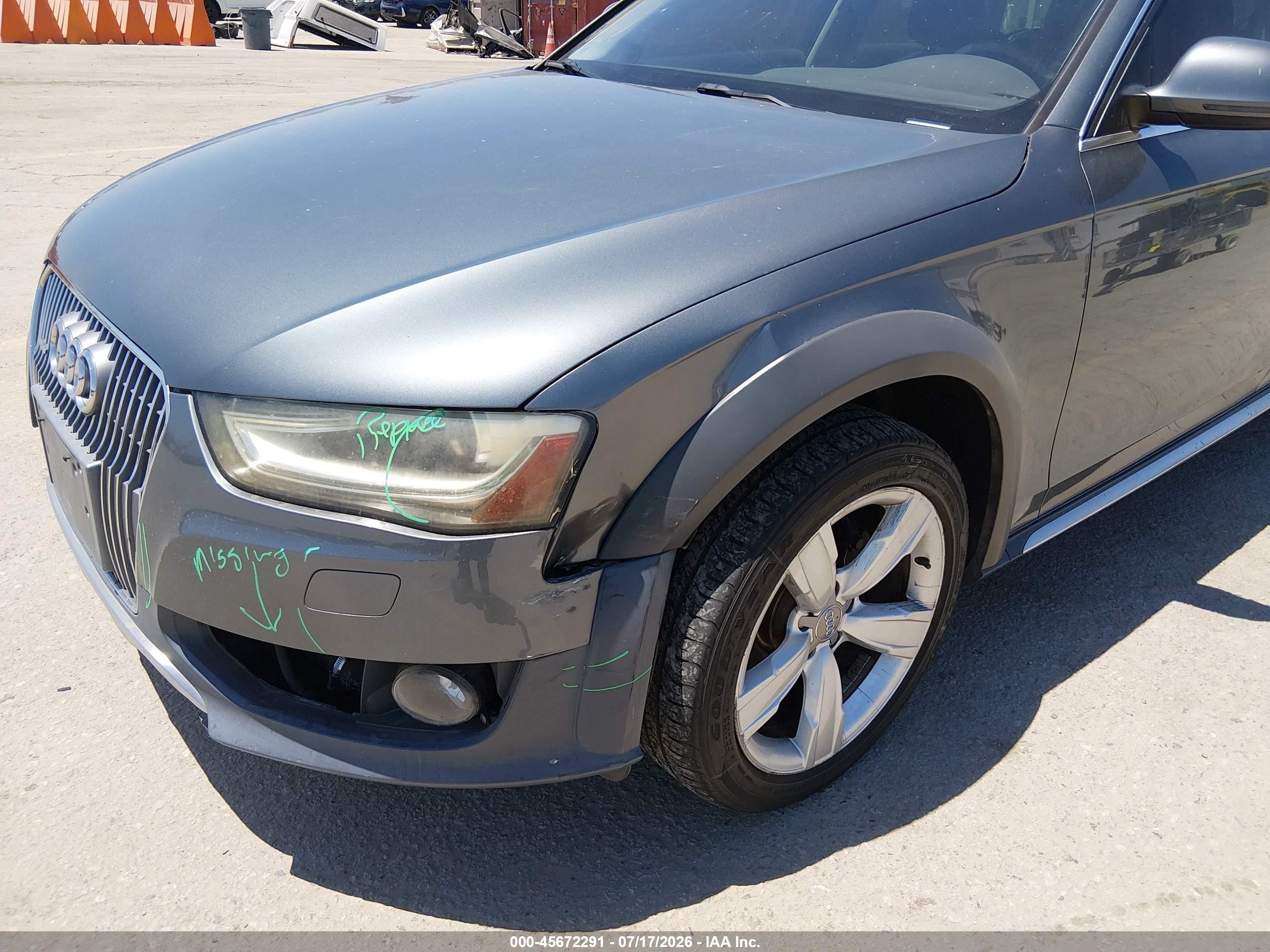 2013 Audi Allroad 2.0t Premium Plus Gray vin: WA1UFAFL4DA149528