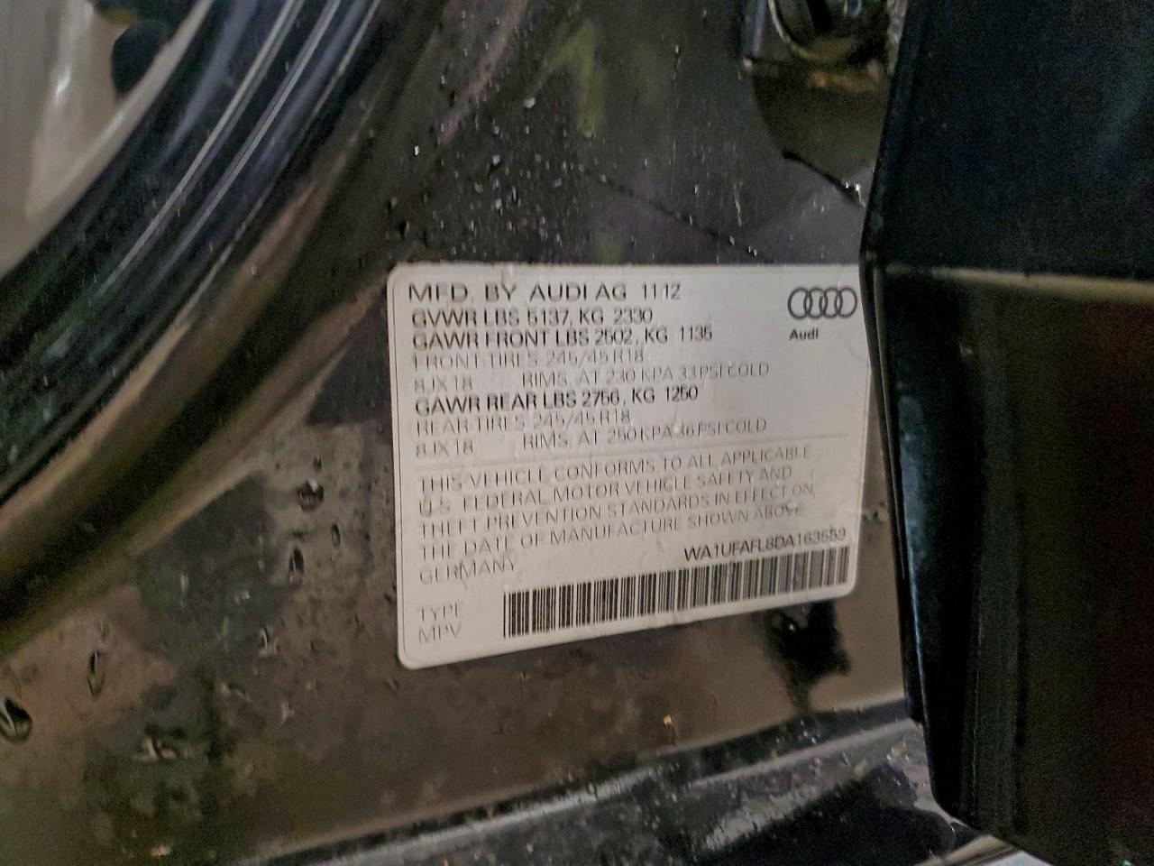 2013 Audi A4 Allroad Premium Plus Black vin: WA1UFAFL8DA163559