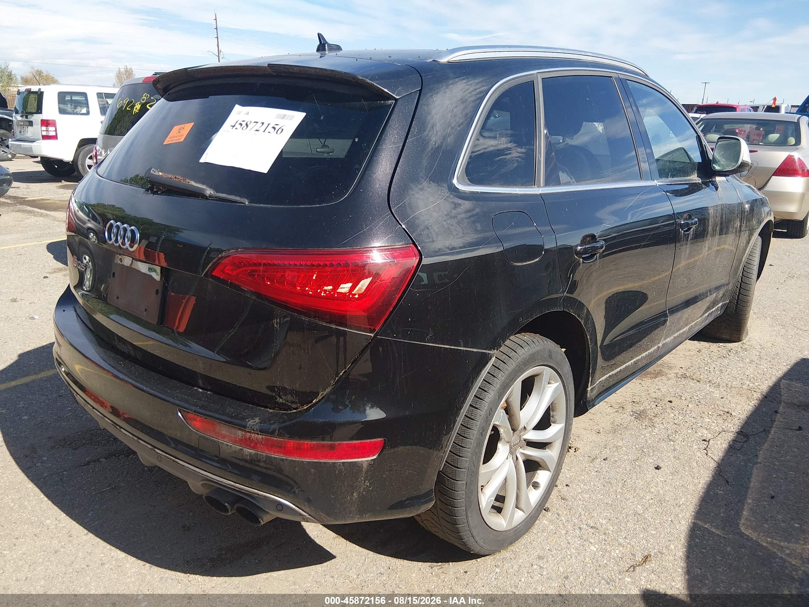 2014 Audi Sq5 3.0t Premium Plus Black vin: WA1VGAFP1EA020636