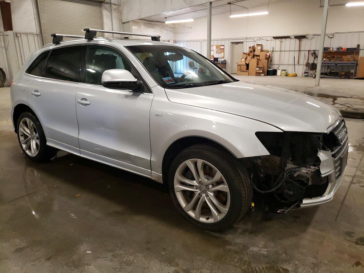 2014 Audi Sq5 Prestige Silver vin: WA1VGAFP2EA020483