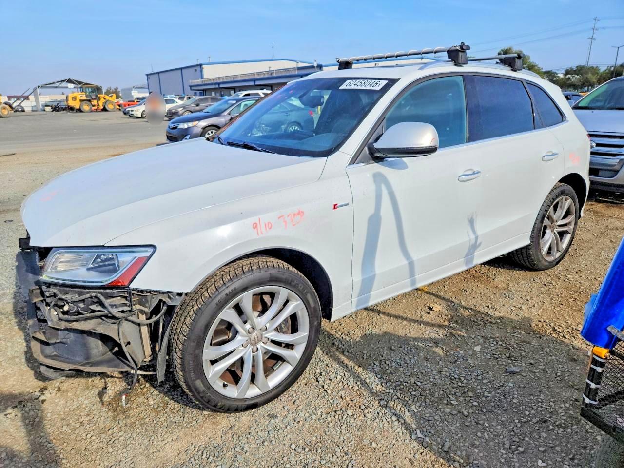 2015 Audi Sq5 Prestige White vin: WA1VGAFP7FA016625