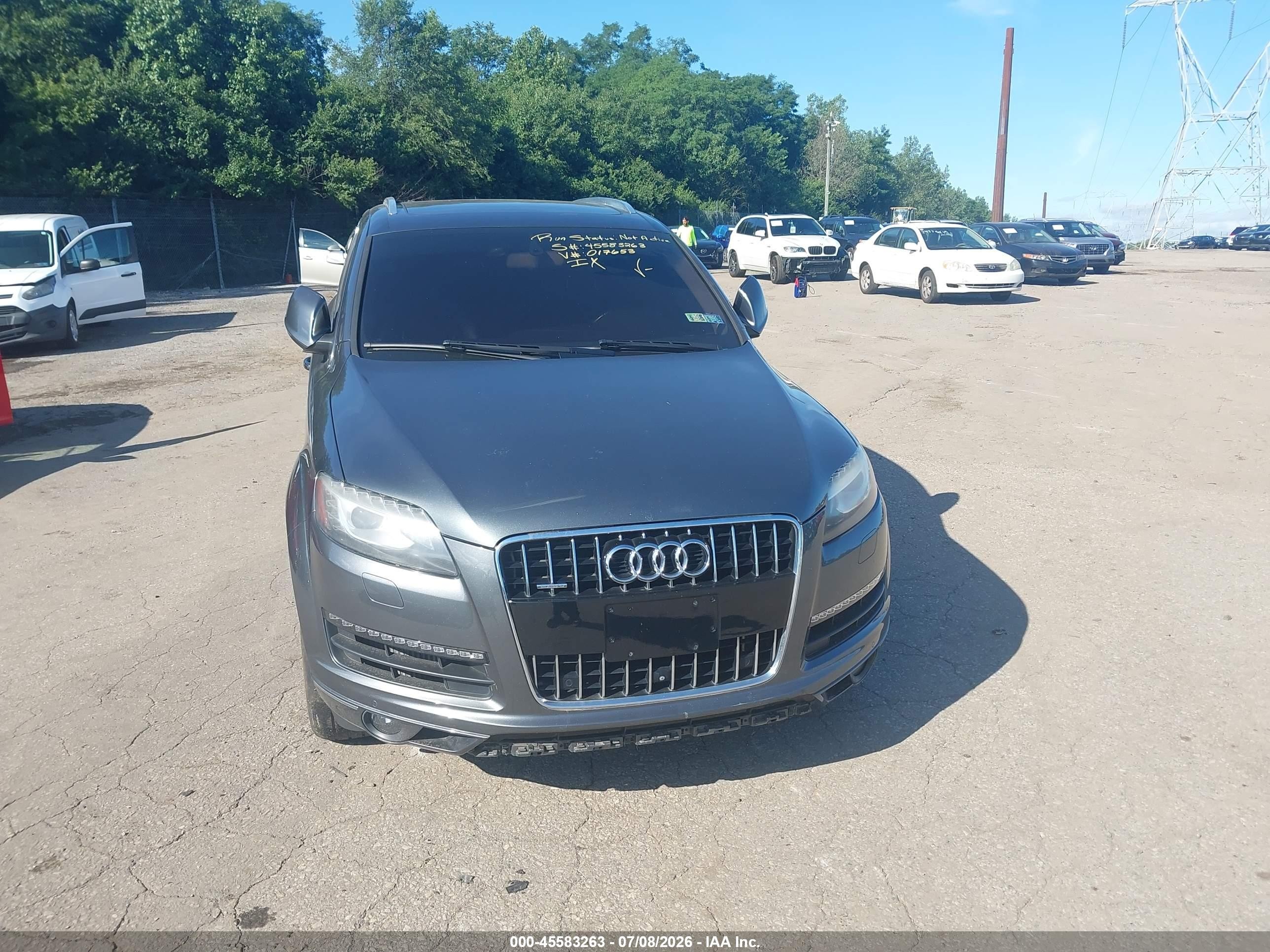 2014 Audi Q7 3.0 Tdi Premium Gray vin: WA1VMAFE0ED017653