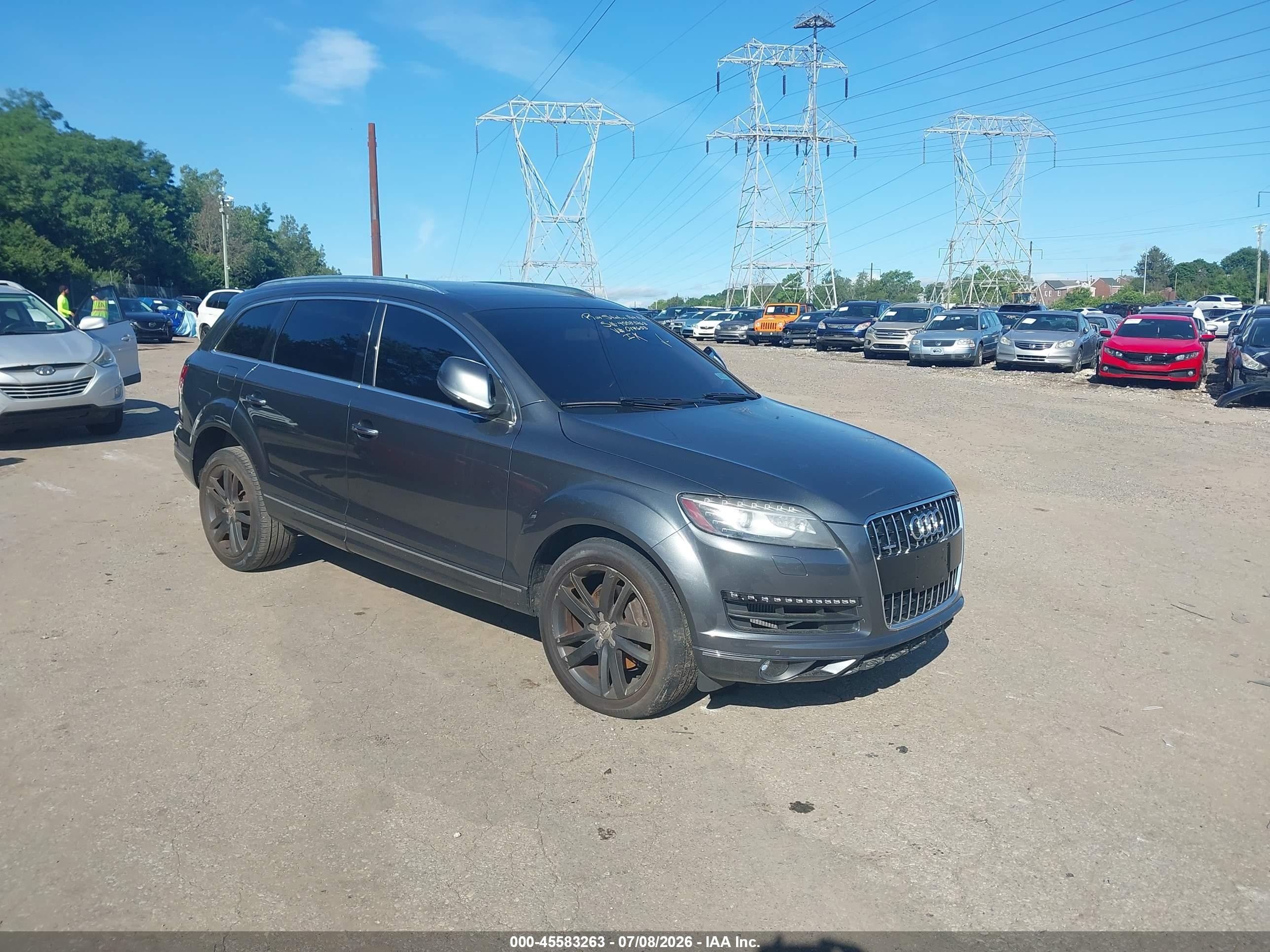 2014 Audi Q7 3.0 Tdi Premium Gray vin: WA1VMAFE0ED017653