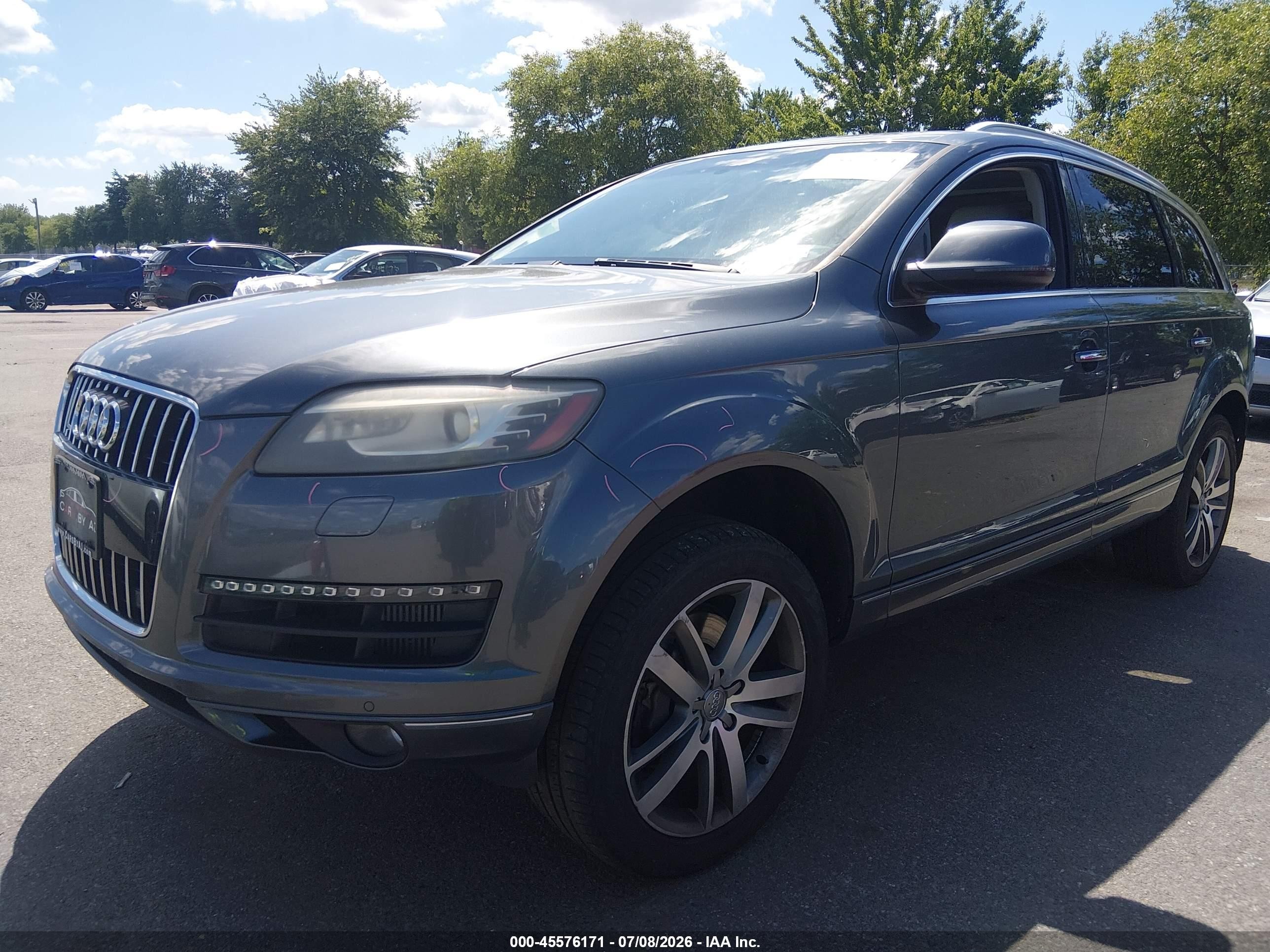 2012 Audi Q7 3.0 Tdi Premium Gray vin: WA1VMAFE2CD008336
