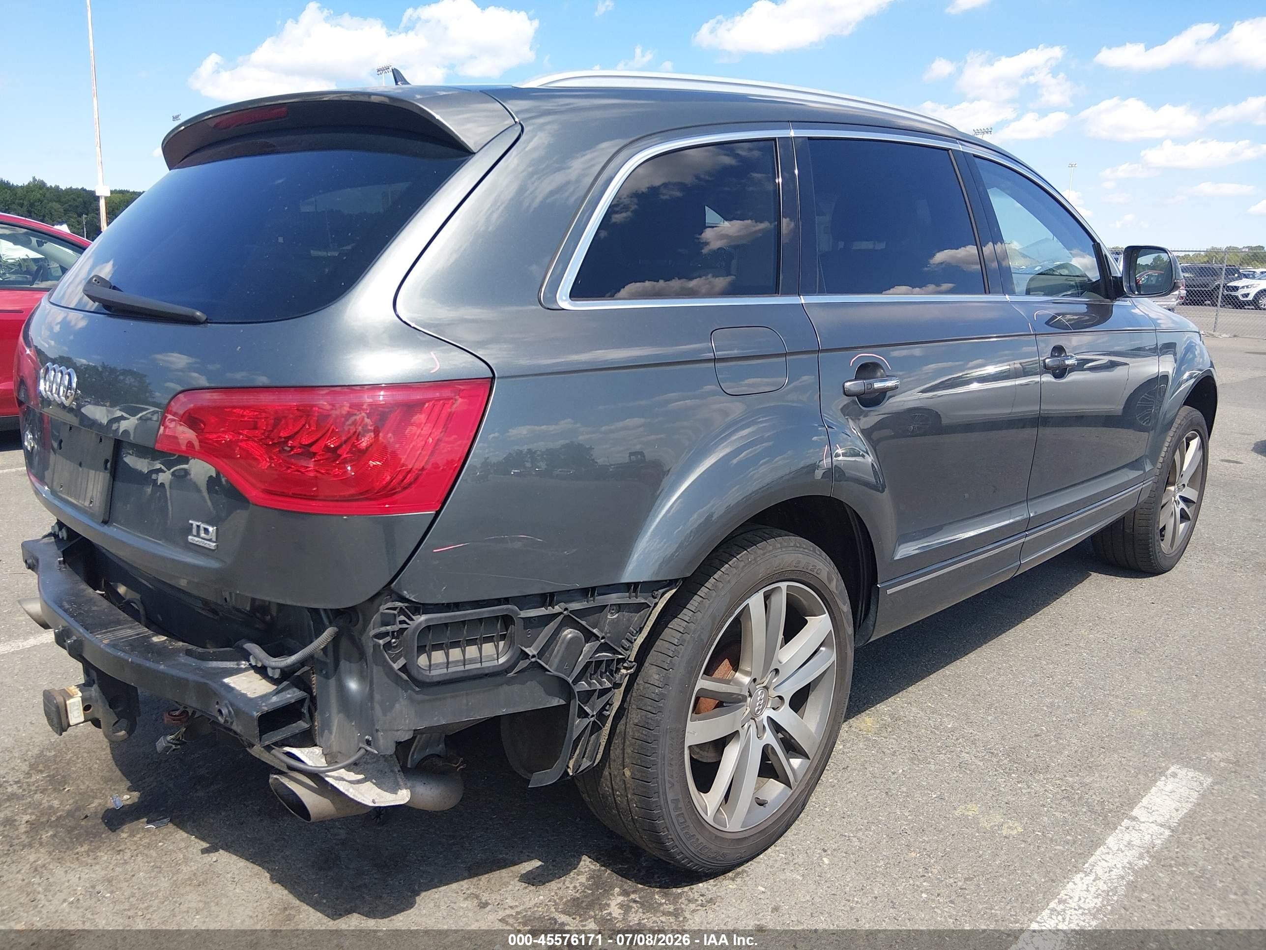 2012 Audi Q7 3.0 Tdi Premium Gray vin: WA1VMAFE2CD008336