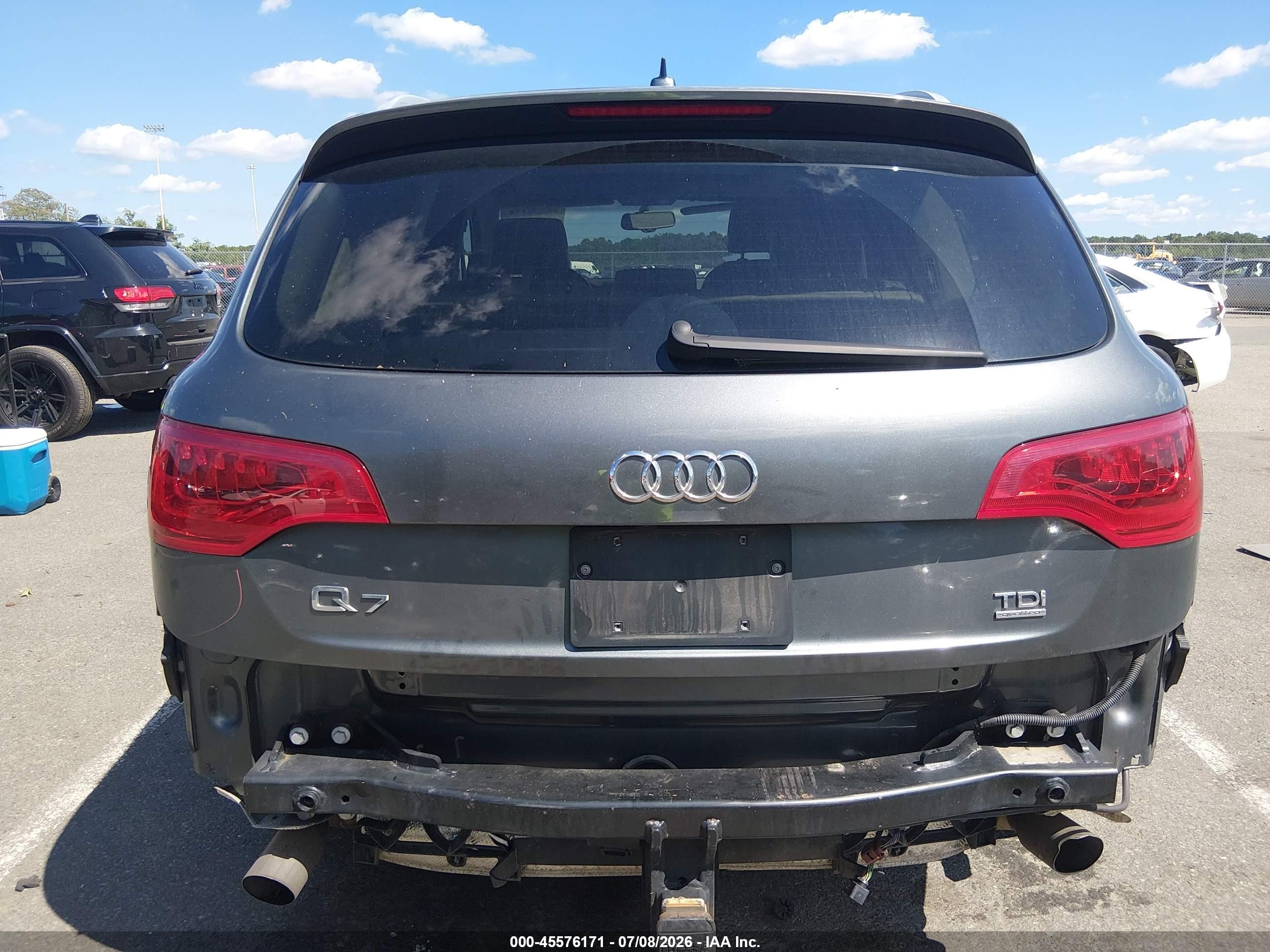 2012 Audi Q7 3.0 Tdi Premium Gray vin: WA1VMAFE2CD008336