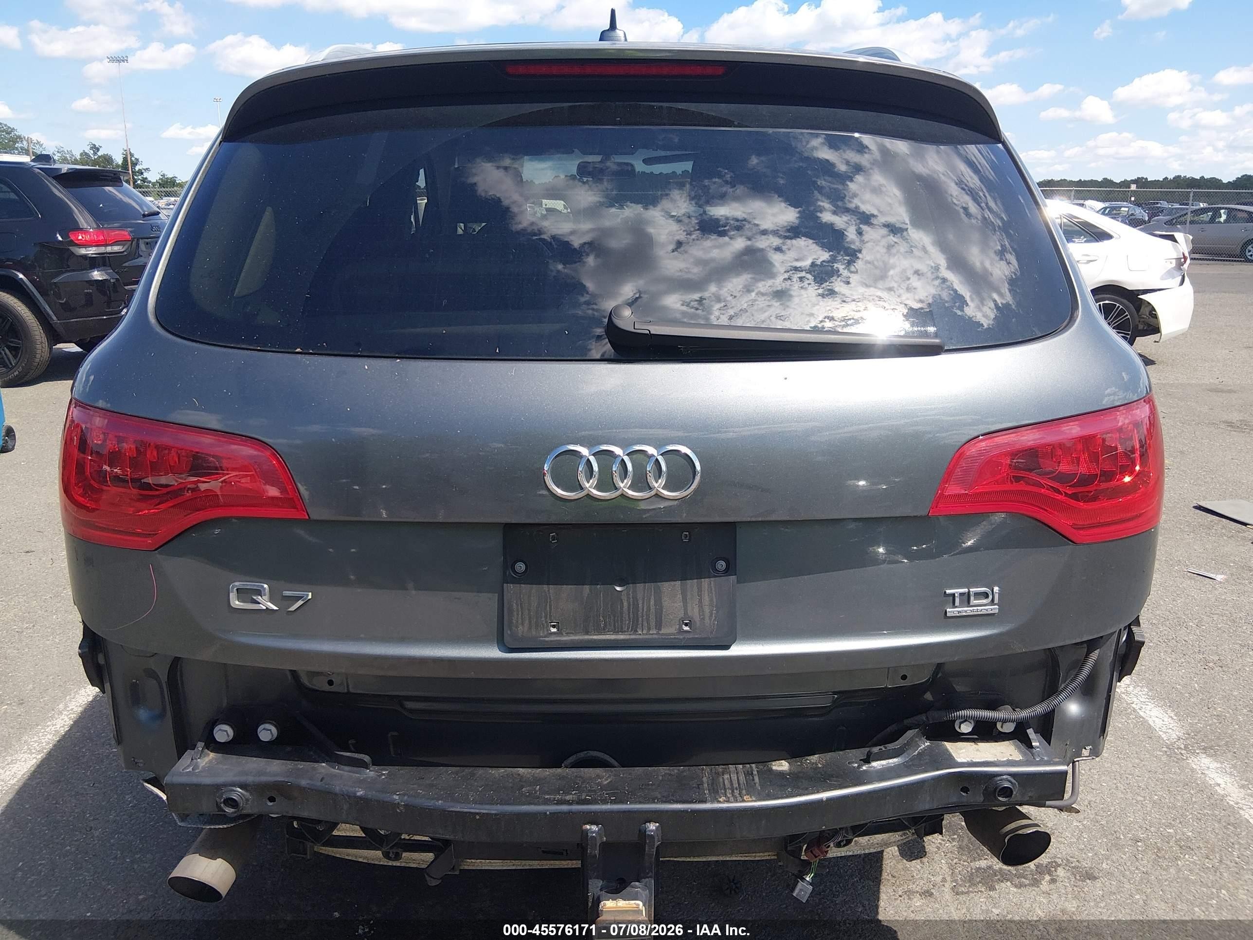 2012 Audi Q7 3.0 Tdi Premium Gray vin: WA1VMAFE2CD008336