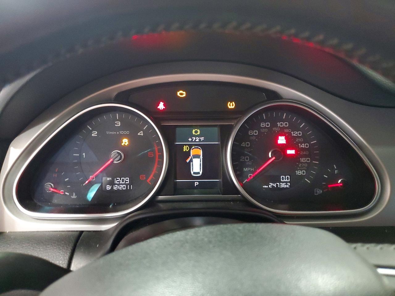 2012 Audi Q7 Prestige Черный vin: WA1VMAFE2CD009020