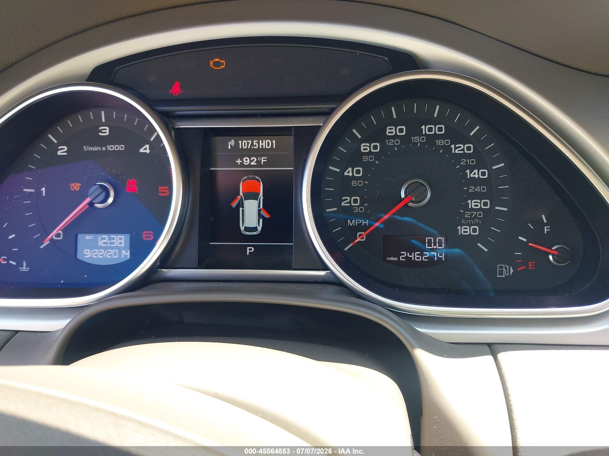 2013 Audi Q7 3.0 Tdi Premium Black vin: WA1VMAFE2DD015028