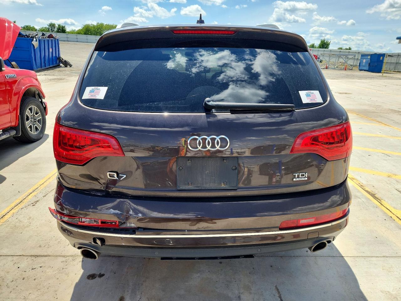 2014 Audi Q7 Prestige Brown vin: WA1VMAFE2ED006878