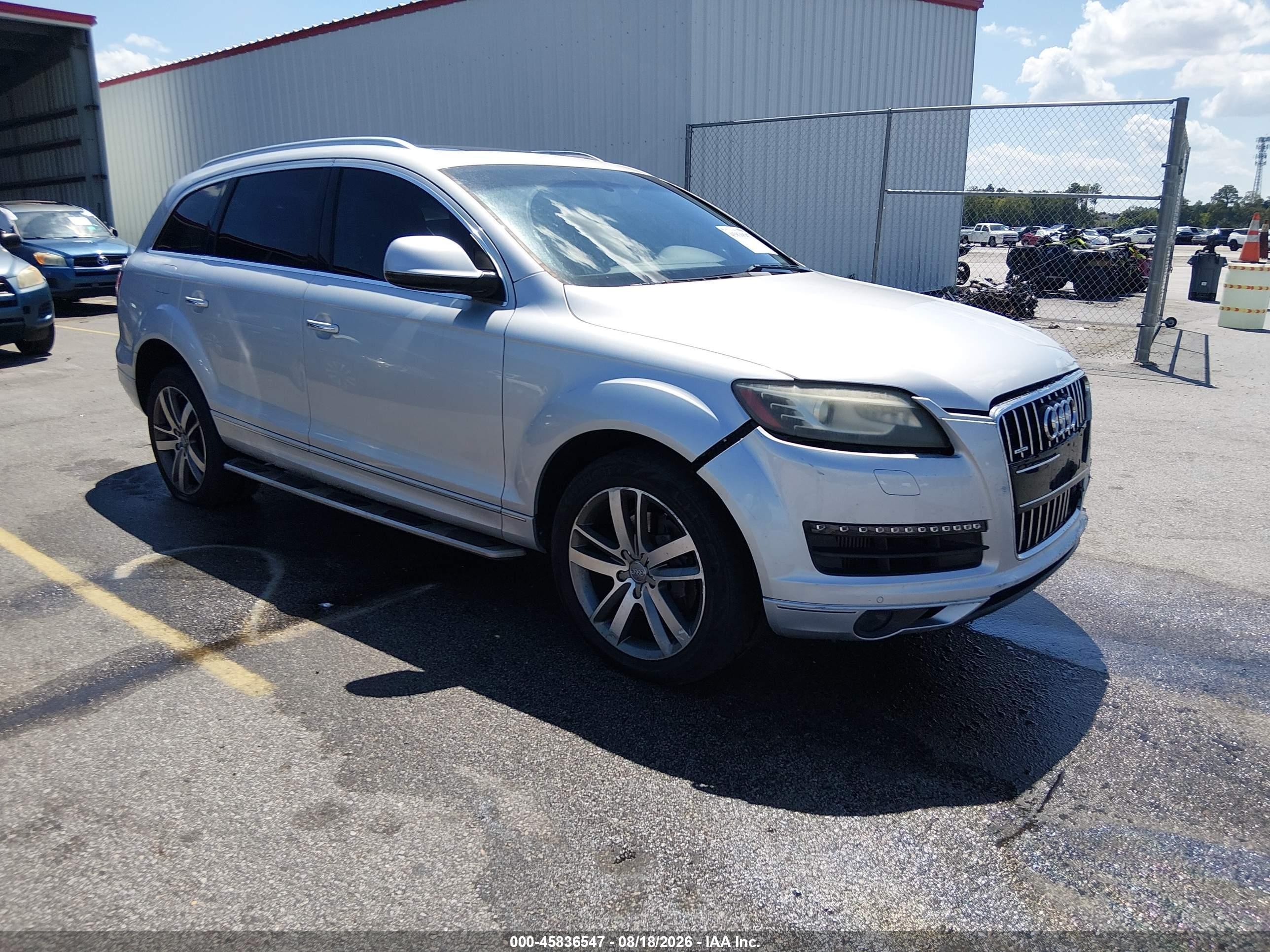 2012 Audi Q7 3.0 Tdi Premium Silver vin: WA1VMAFE9CD010553