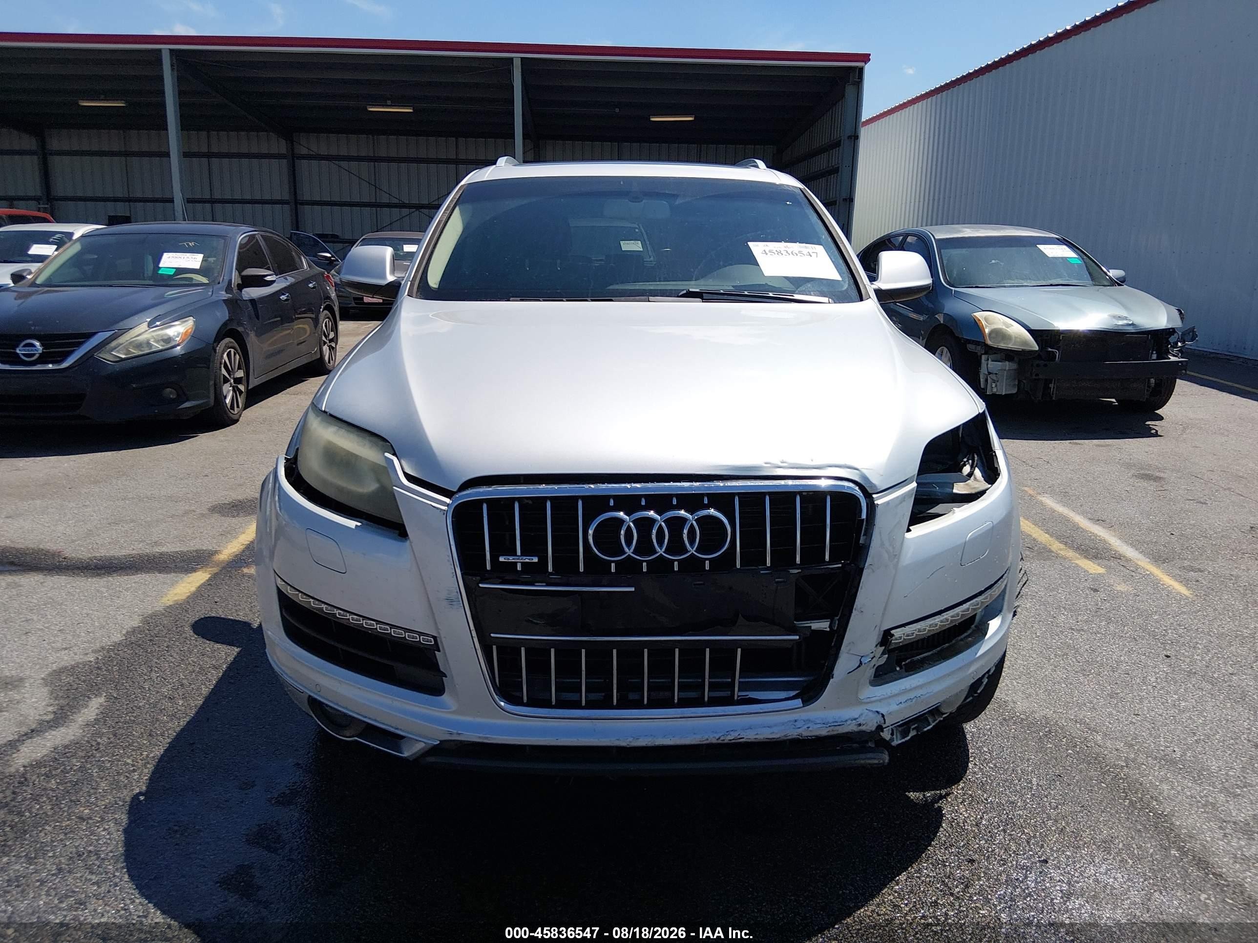 2012 Audi Q7 3.0 Tdi Premium Silver vin: WA1VMAFE9CD010553