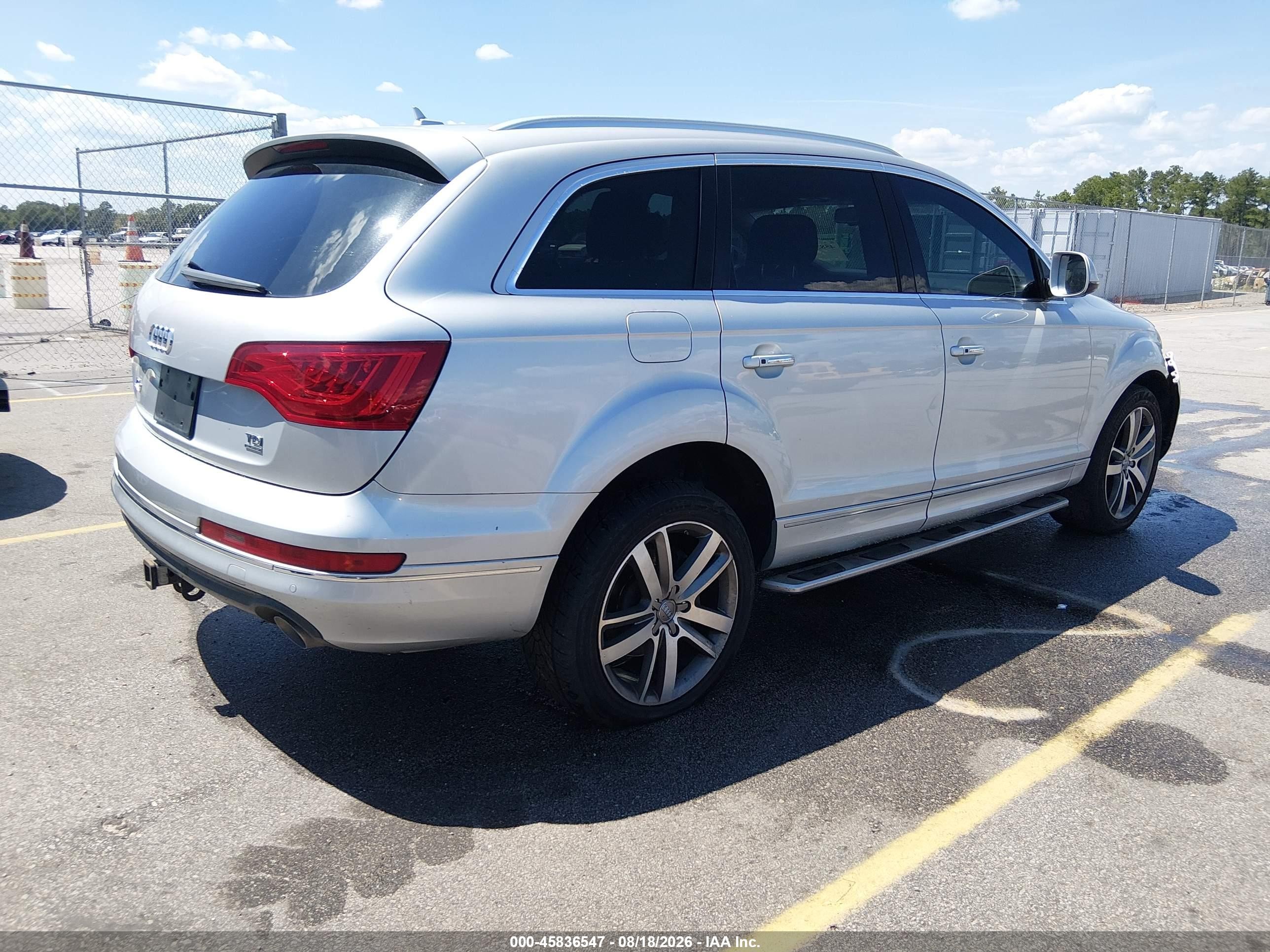 2012 Audi Q7 3.0 Tdi Premium Silver vin: WA1VMAFE9CD010553