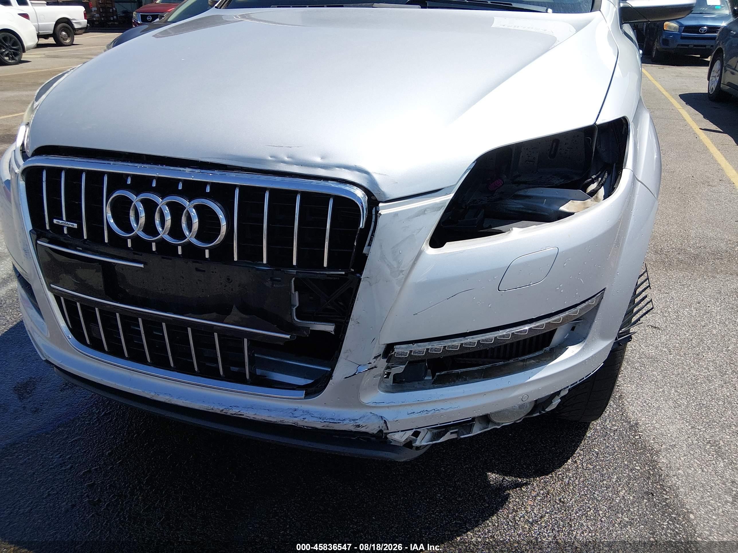 2012 Audi Q7 3.0 Tdi Premium Silver vin: WA1VMAFE9CD010553