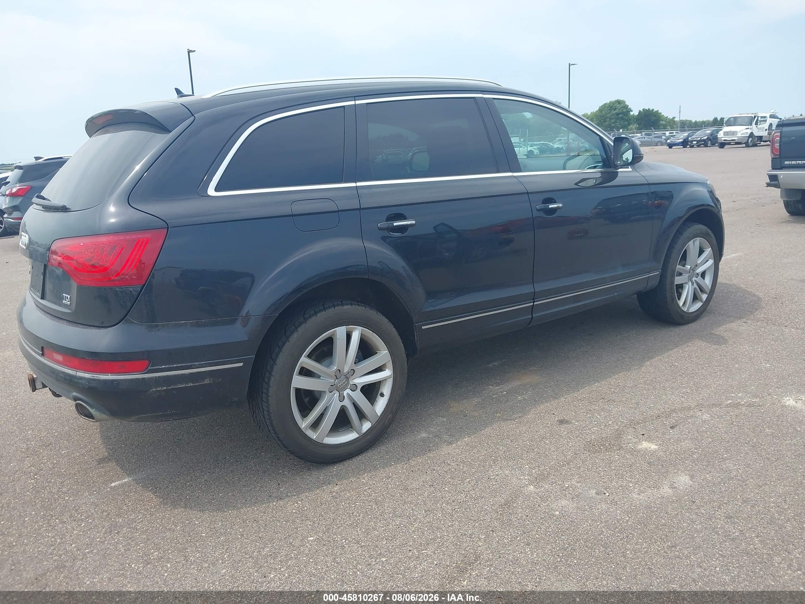 2013 Audi Q7 3.0 Tdi Premium Black vin: WA1VMAFE9DD003118