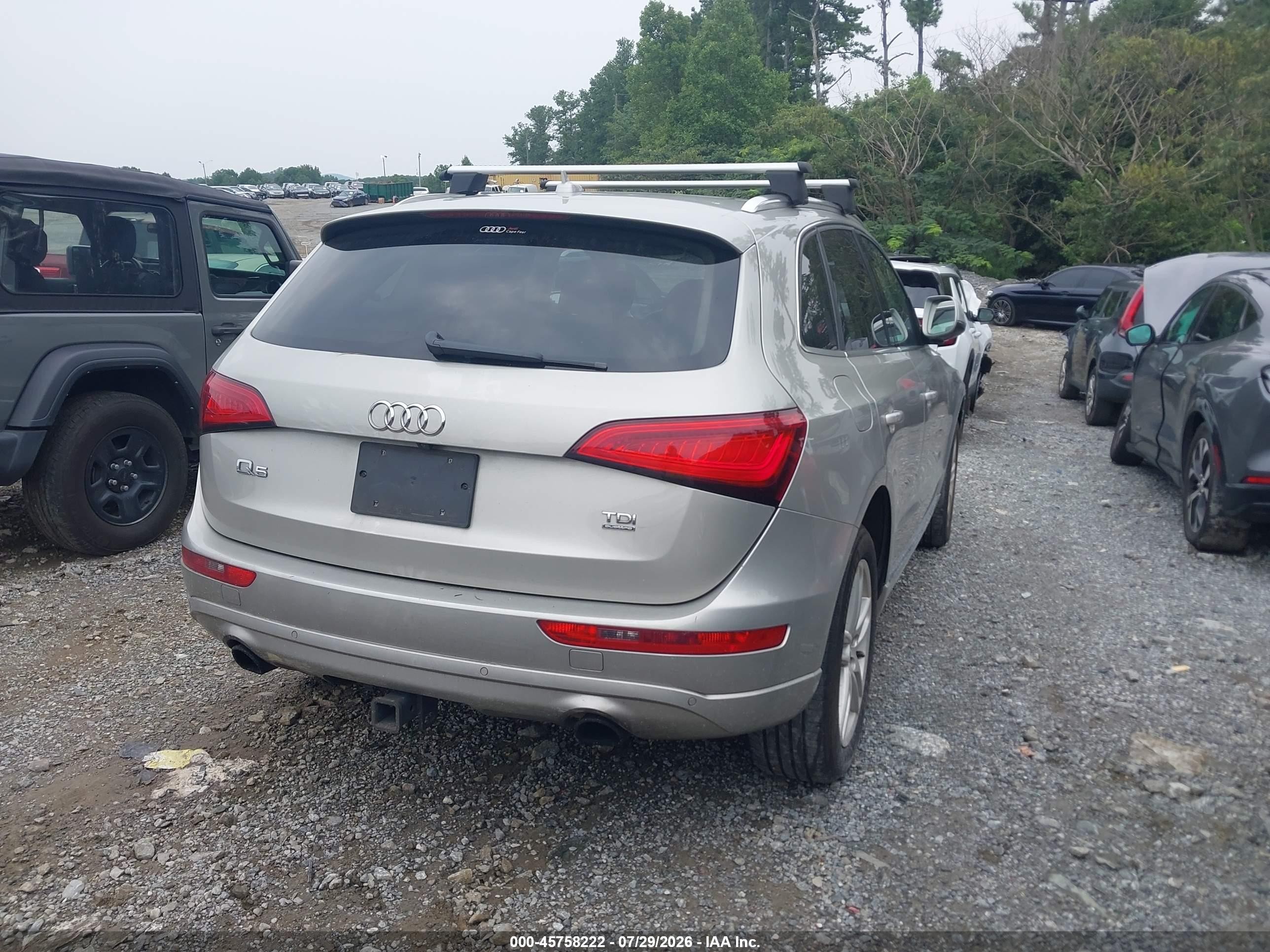 2014 Audi Q5 3.0 Tdi Premium Plus Silver vin: WA1VMAFP8EA081572