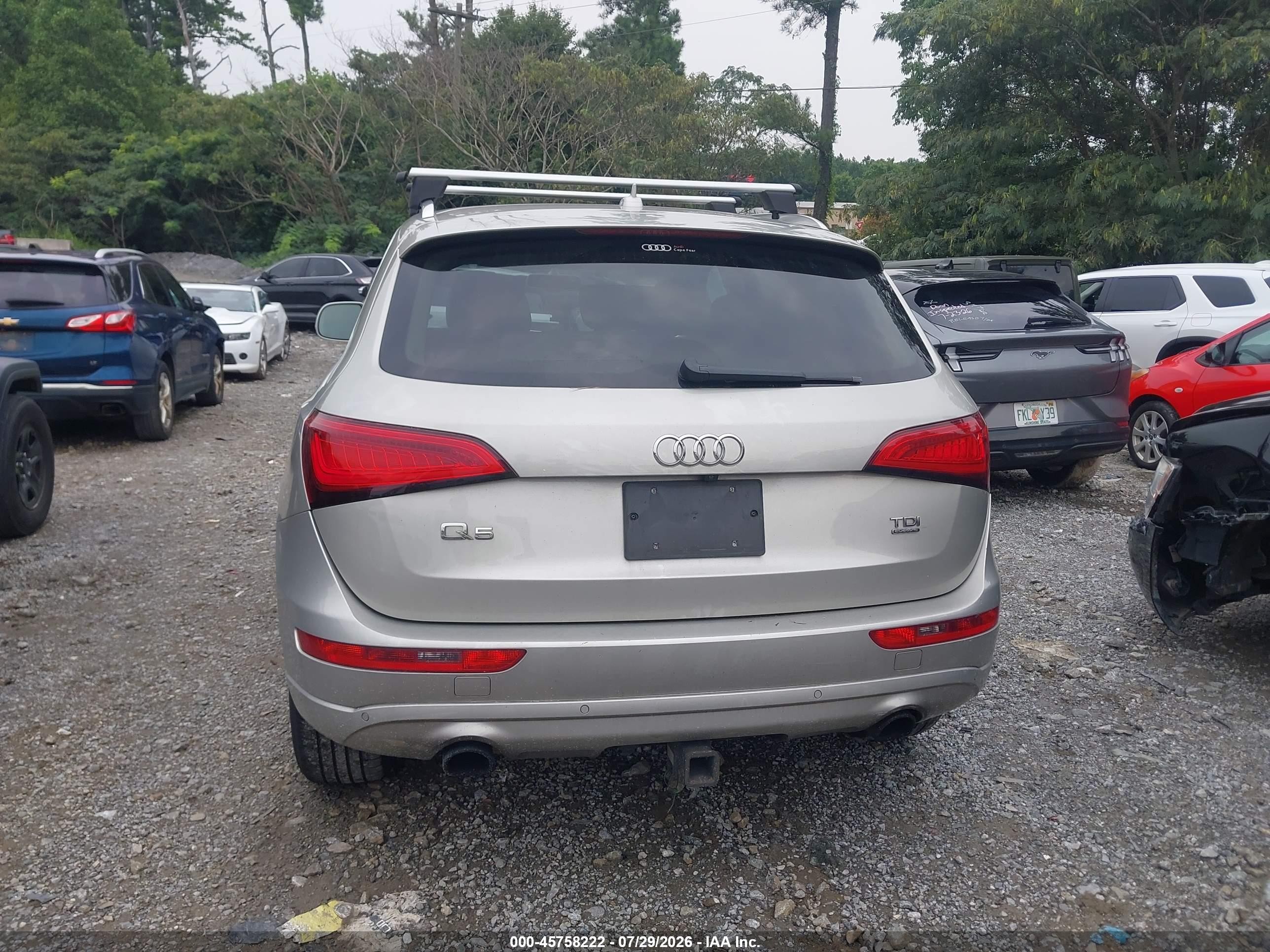 2014 Audi Q5 3.0 Tdi Premium Plus Silver vin: WA1VMAFP8EA081572