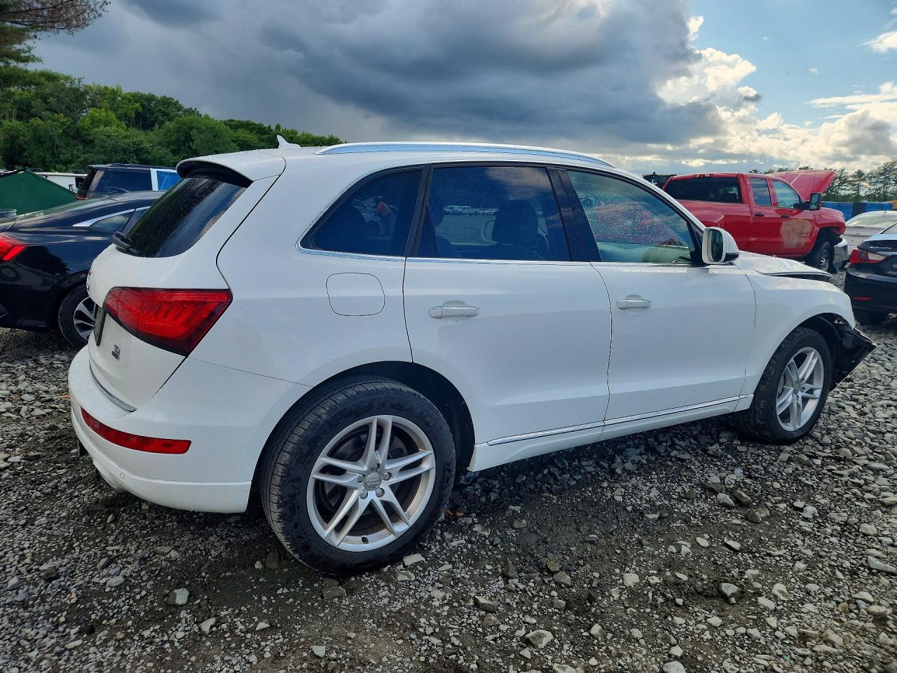 2015 Audi Q5 Tdi Prestige Белый vin: WA1VMAFP9FA088578