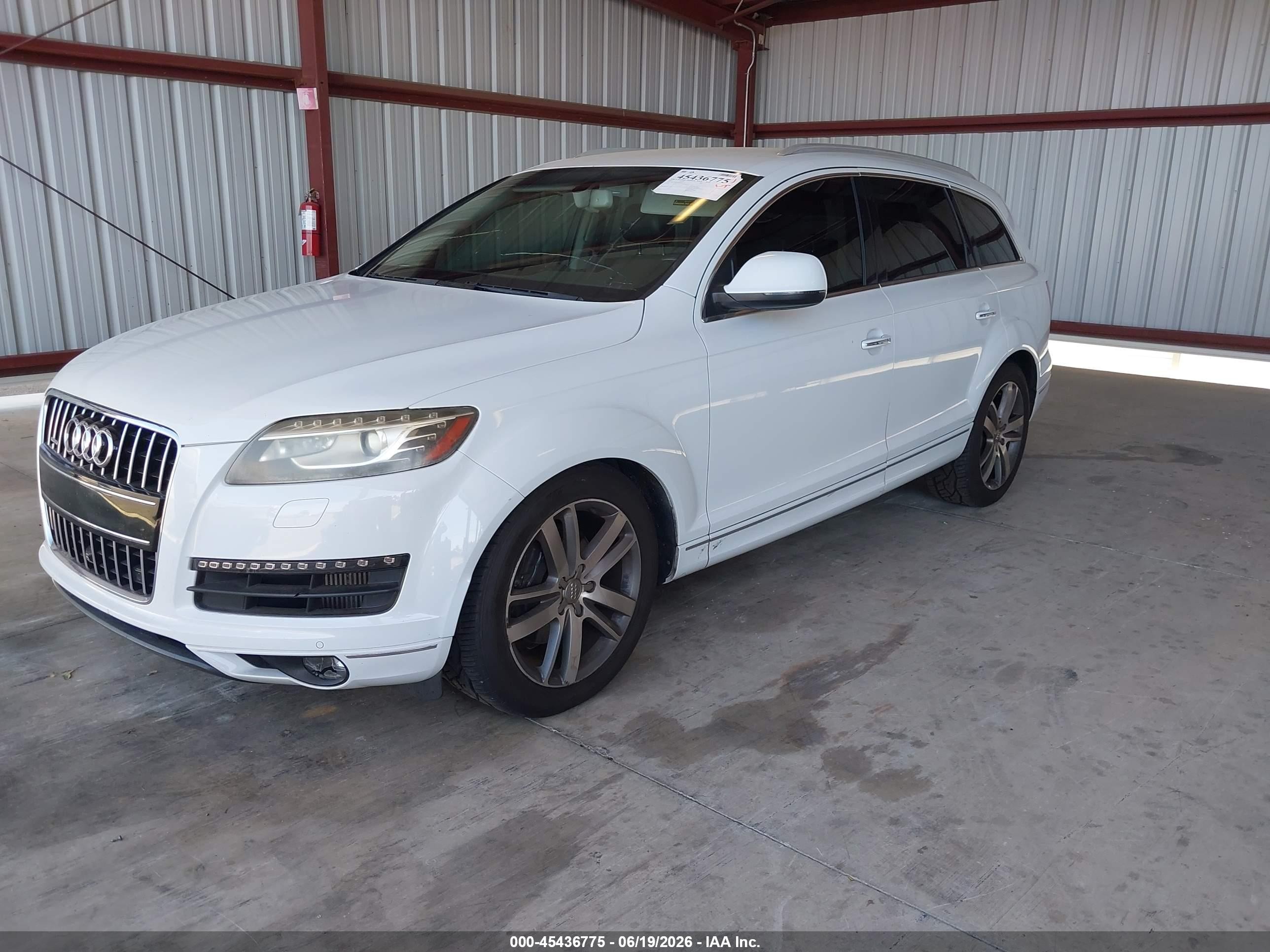 2013 Audi Q7 3.0 Tdi Premium White vin: WA1VMBFE8DD010258