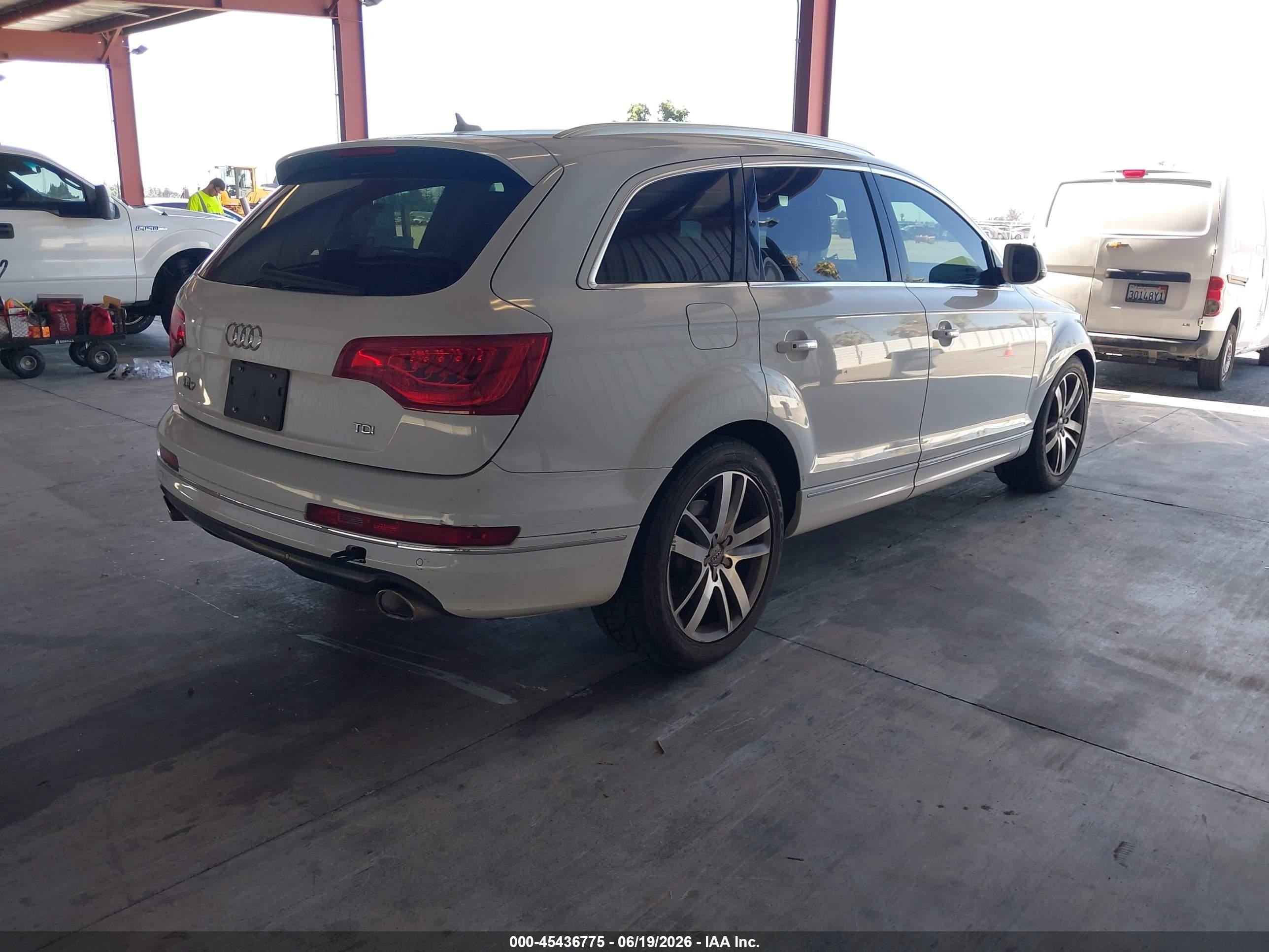 2013 Audi Q7 3.0 Tdi Premium White vin: WA1VMBFE8DD010258