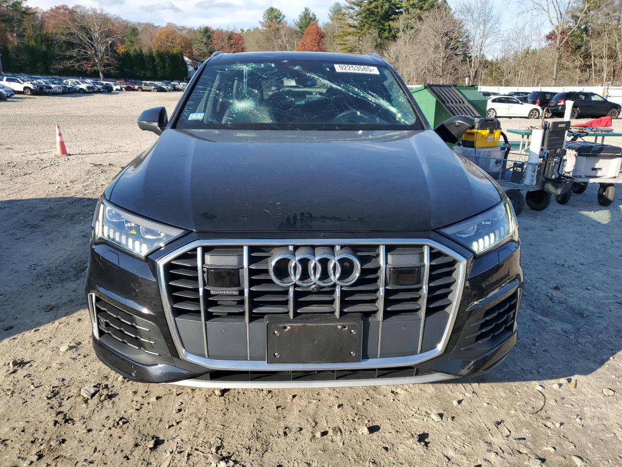 2021 Audi Q7 Prestige Черный vin: WA1VXAF74MD018618