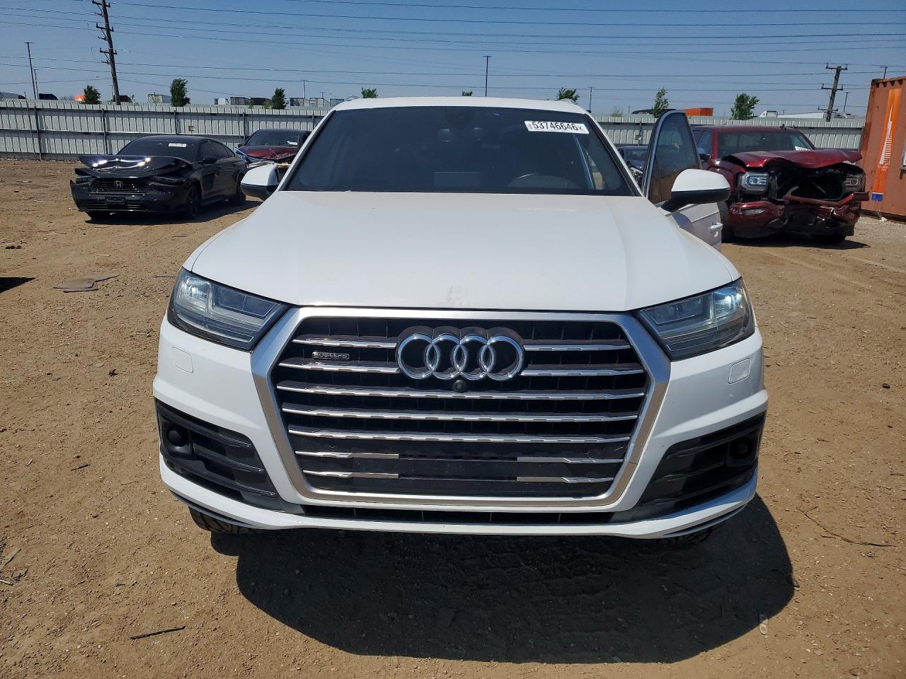 2019 Audi Q7 Technik S-line Белый vin: WA1WABF78KD009414